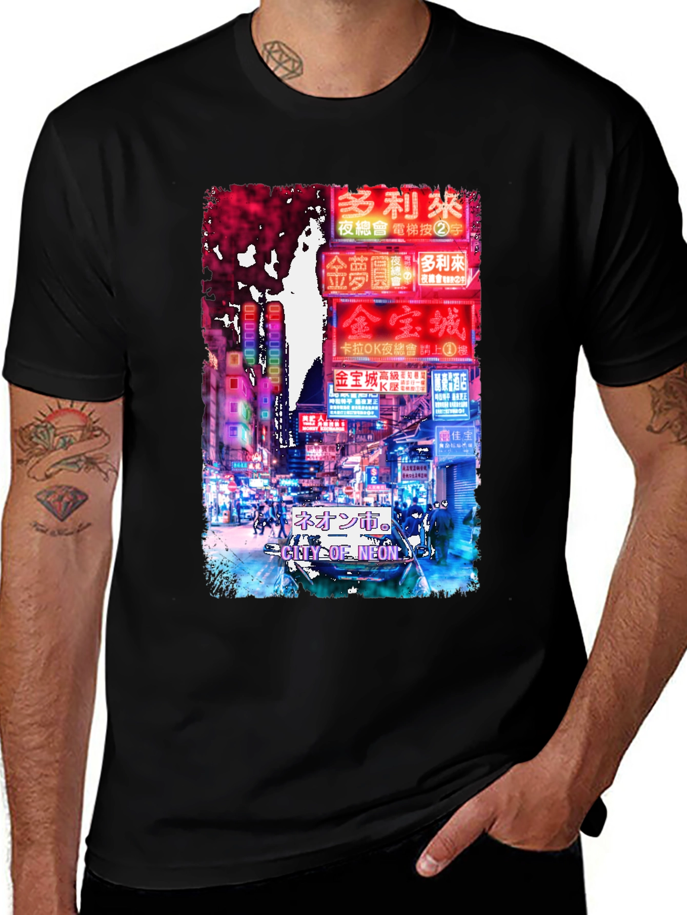 Variant 25 of Neon City T-Shirt - Urban Style