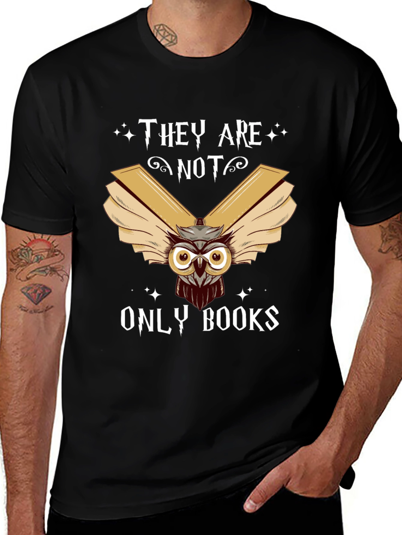 Variant 10 of They Are Not Only Books Graphic Tee
