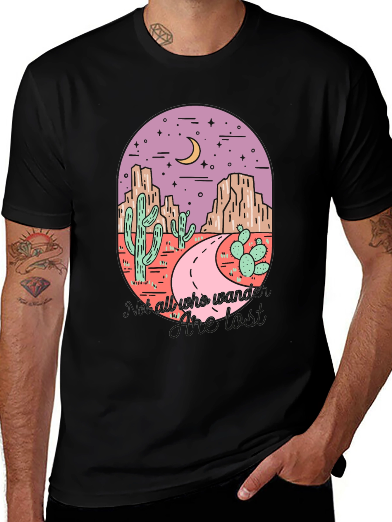 Variant 12 of Desert Wanderer Graphic Tee - Lost in the Wild