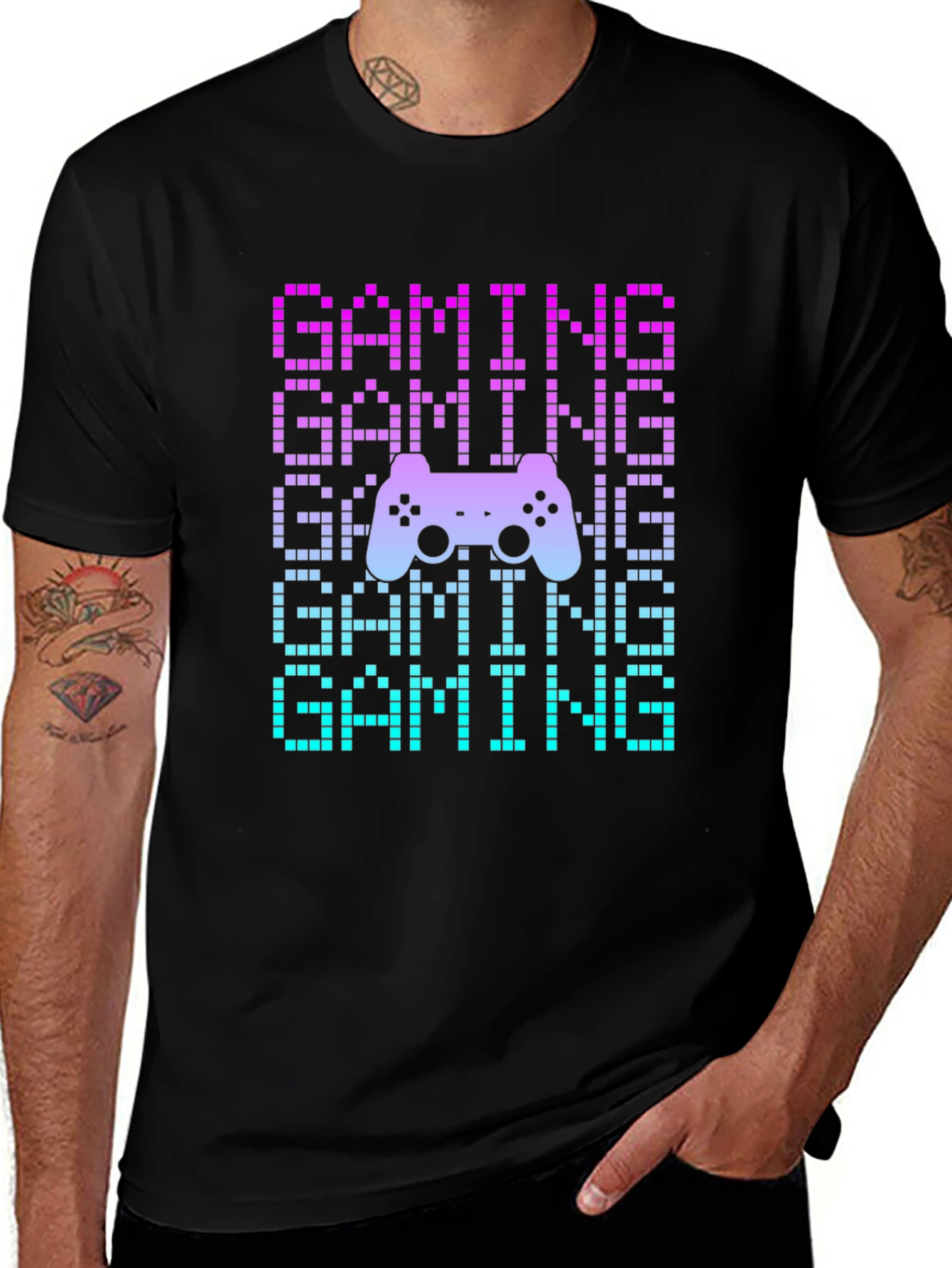 Variant 12 of Gaming Pixelated T-Shirt