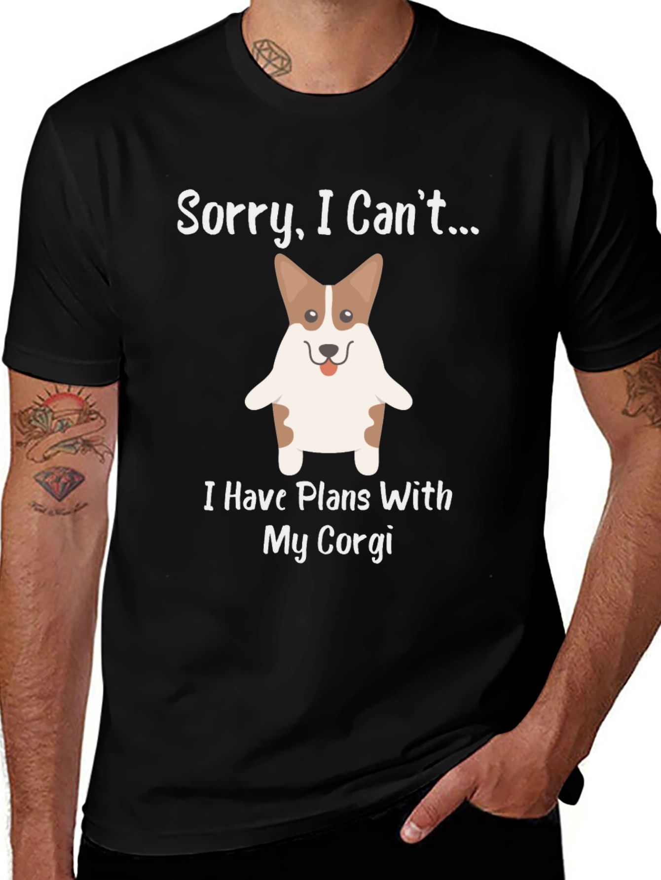 Funny Corgi Plans T-Shirt - Sorry, I Can't...