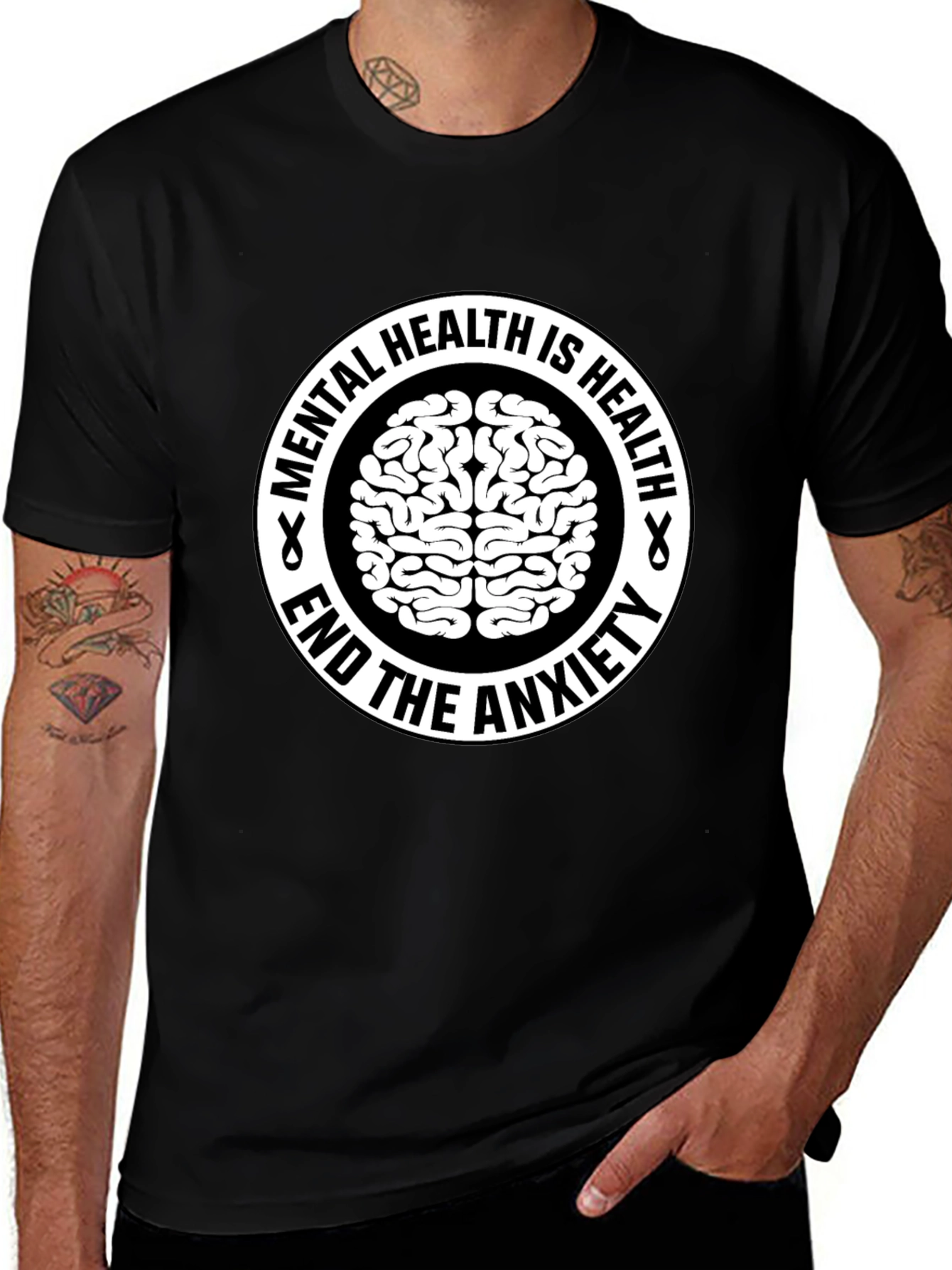 Variant 18 of Mental Health Awareness T-Shirt - End the Anxiety