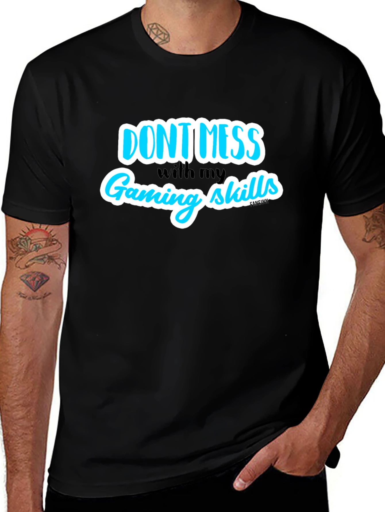 Variant 2 of Don't Mess With My Gaming Skills T-Shirt