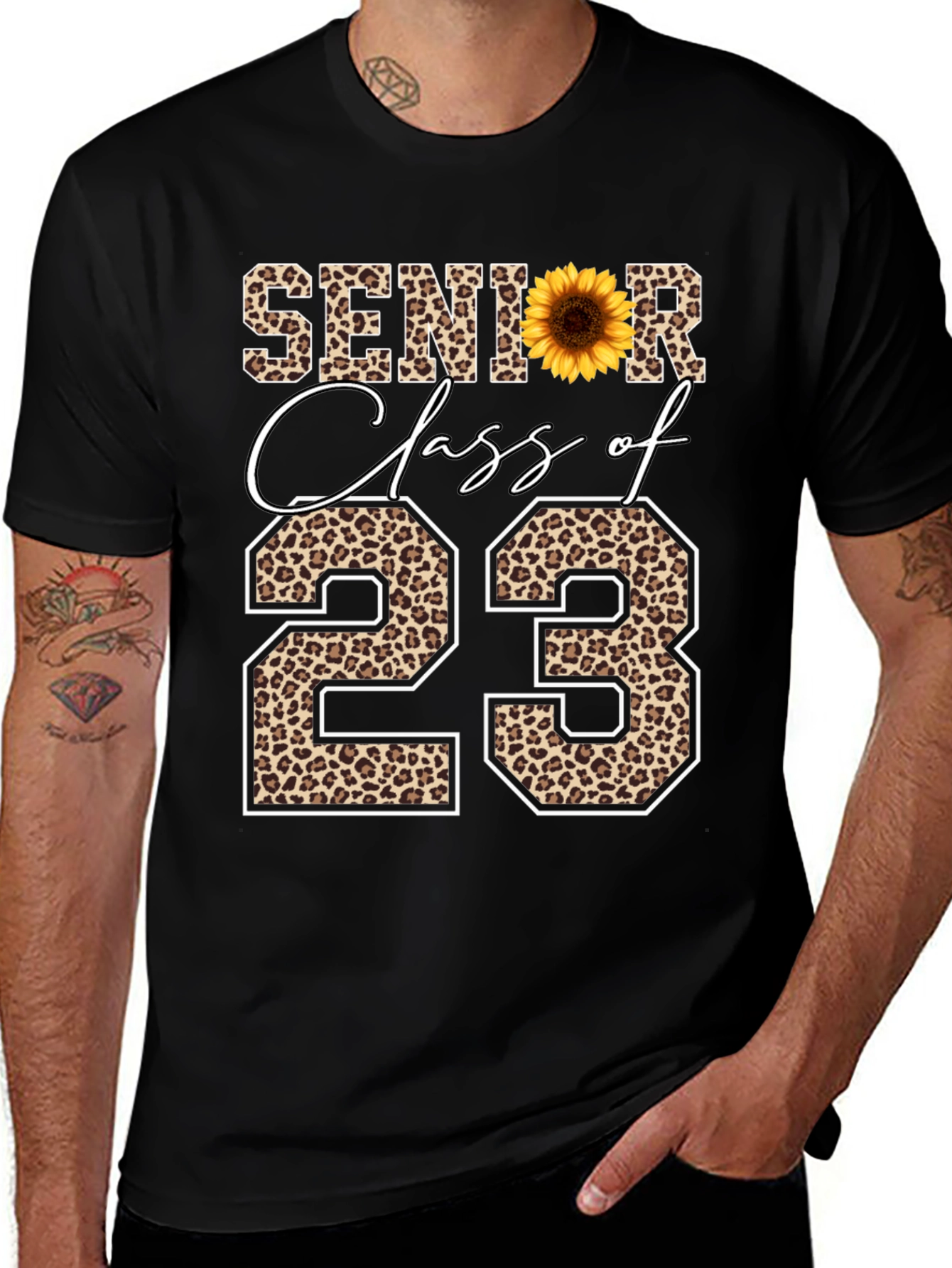 Variant 29 of Senior Class of 23 Leopard Print T-Shirt
