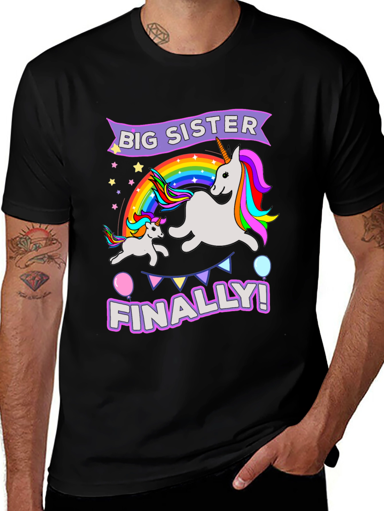 Variant 19 of Big Sister Unicorn T-Shirt