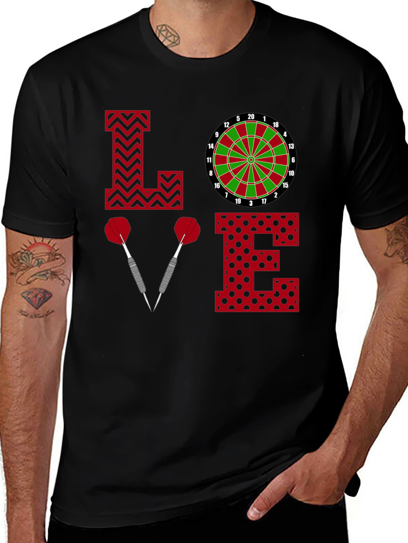 Variant 24 of Love Darts Graphic T-Shirt