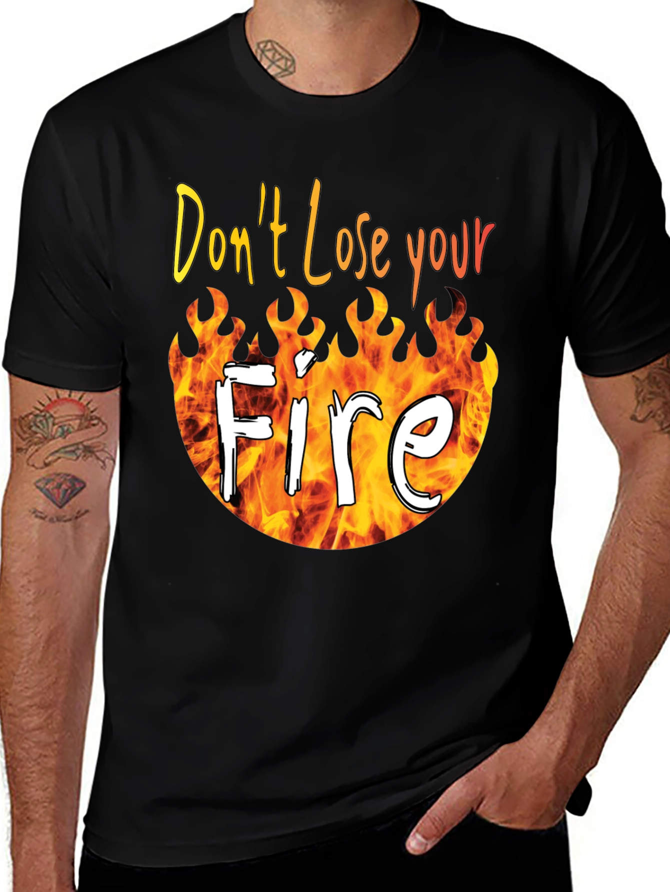 Variant 10 of Don't Lose Your Fire T-Shirt Black