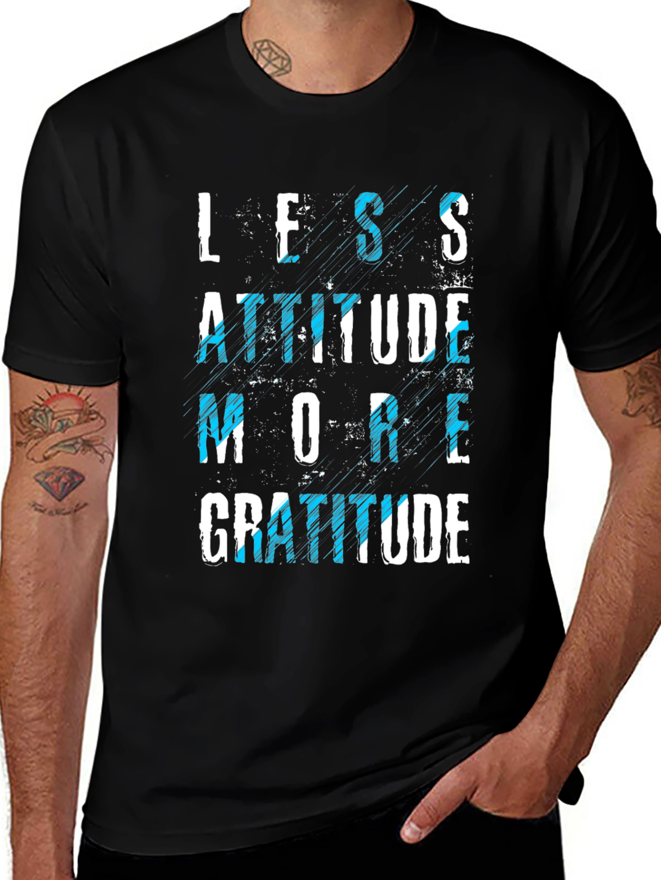 Variant 26 of Less Attitude More Gratitude Graphic Tee
