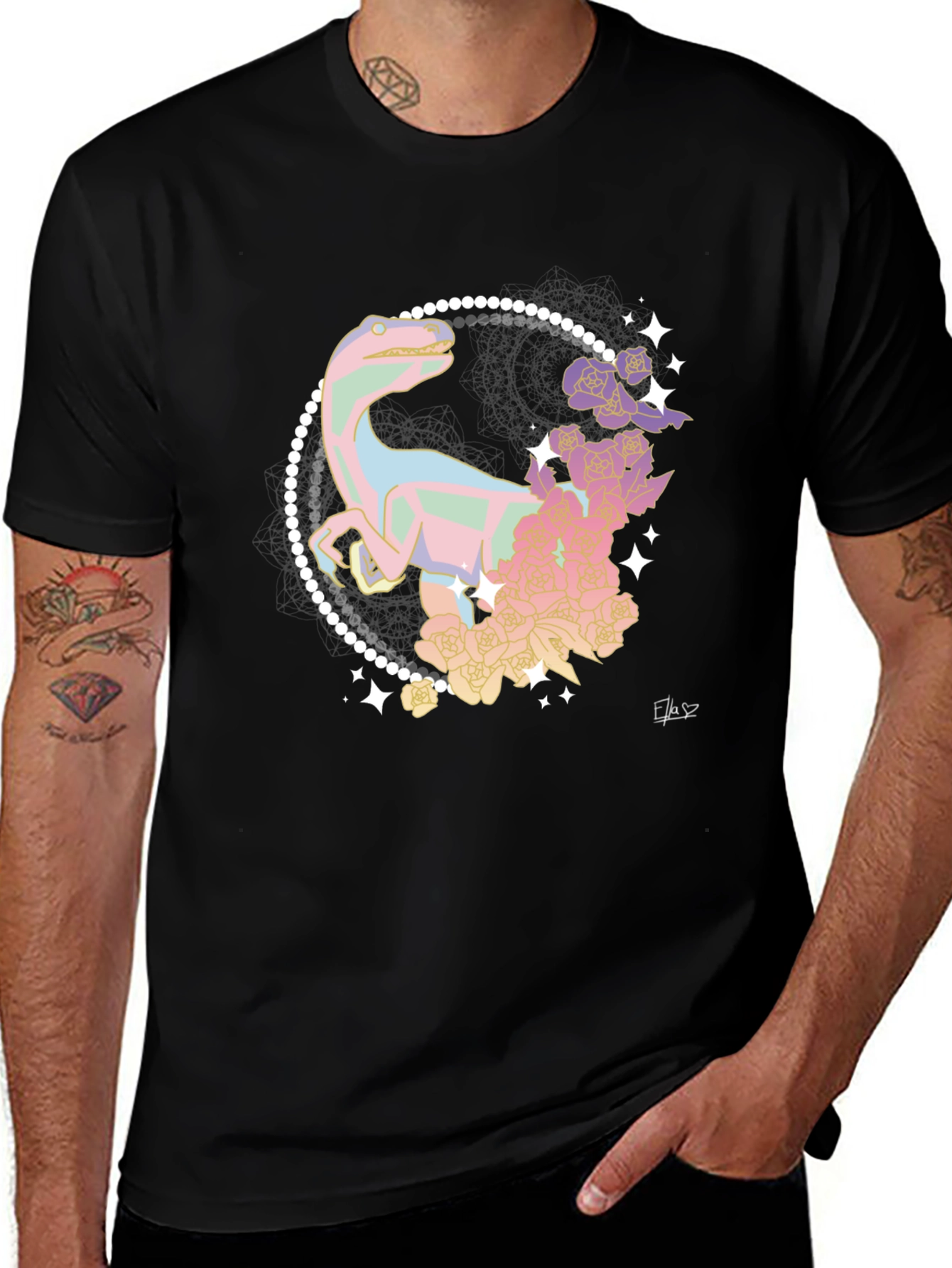 Variant 19 of Pastel Dinosaur T-Shirt