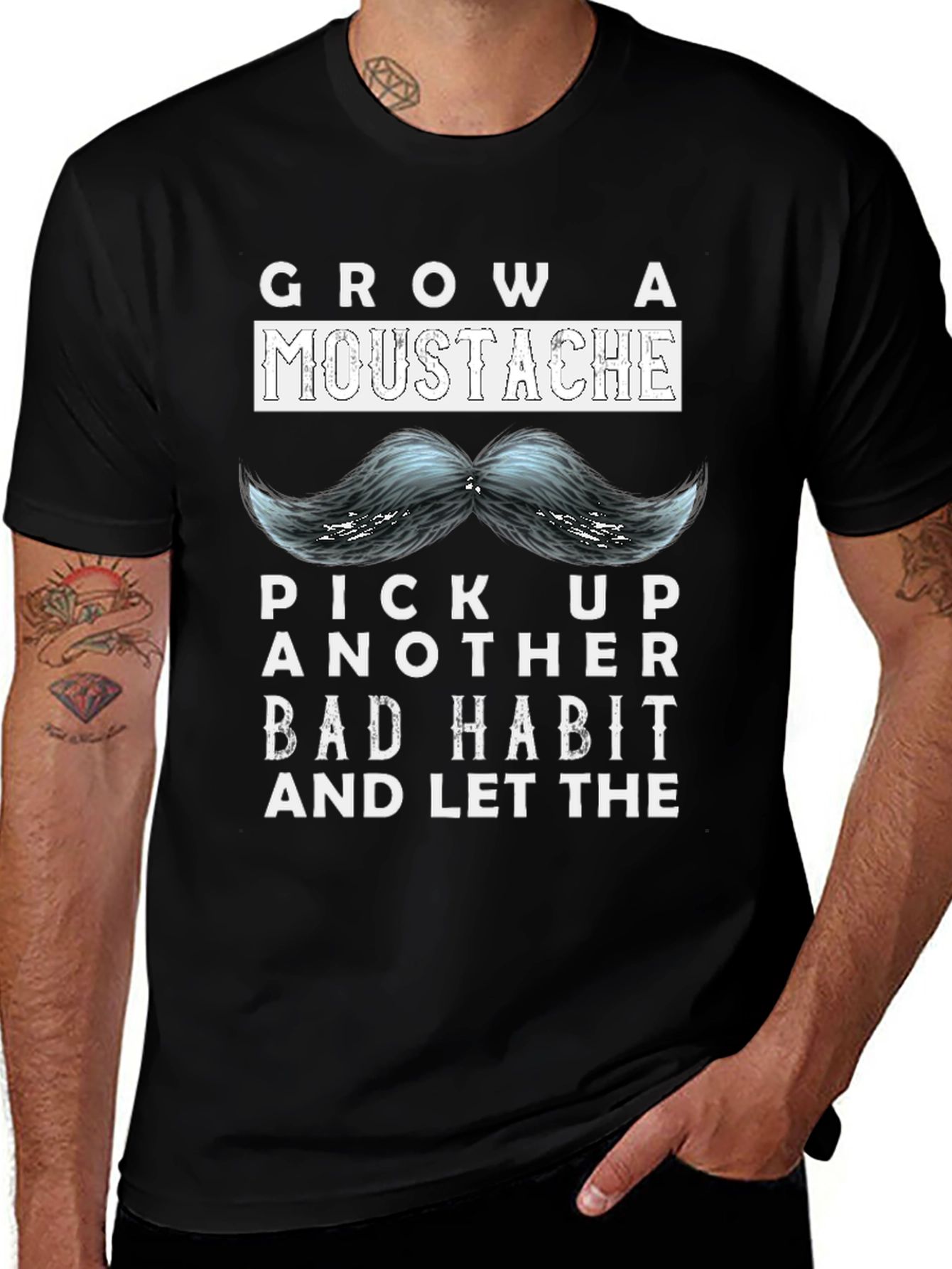 Variant 6 of Grow a Moustache T-Shirt