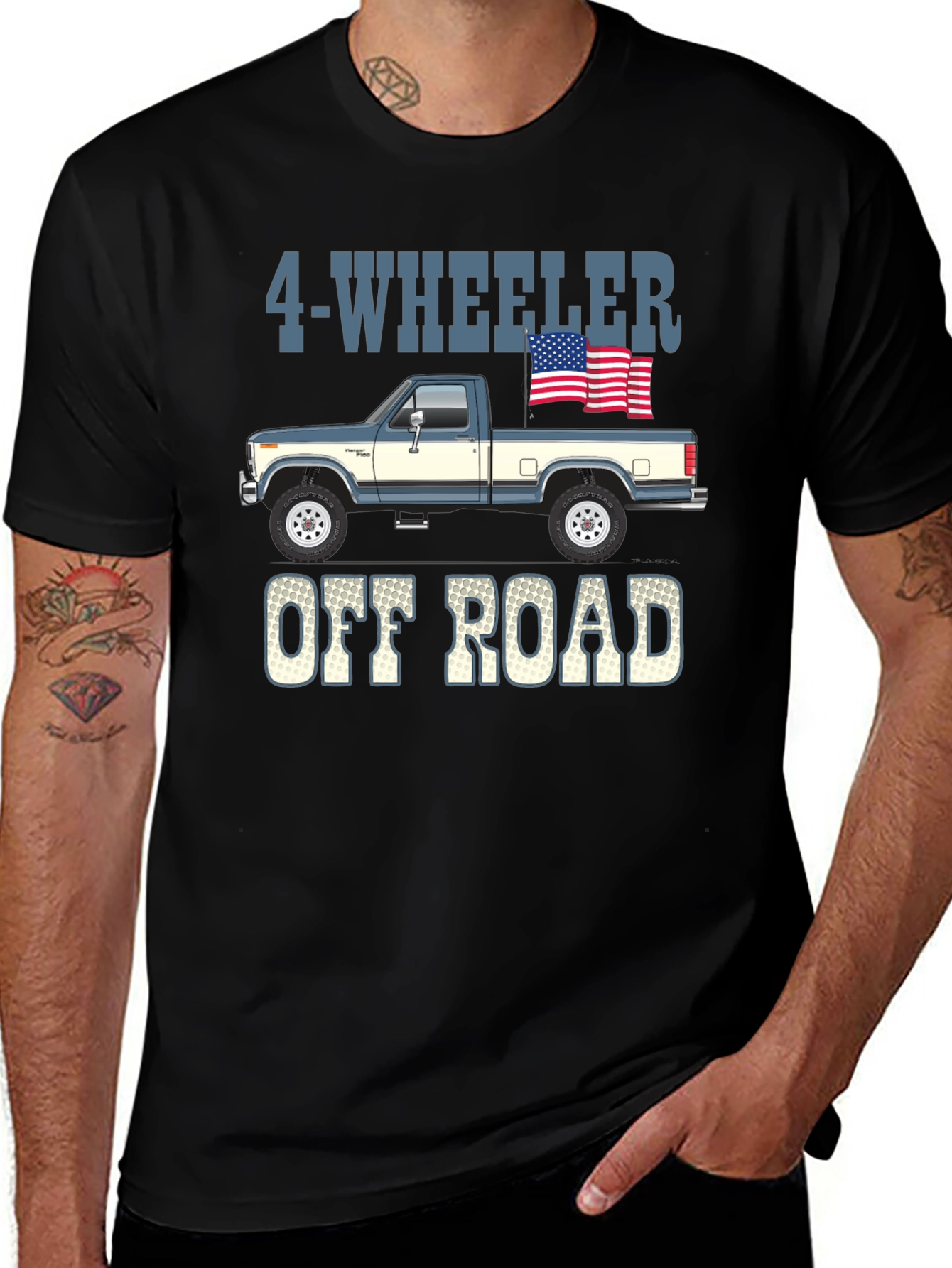 Variant 14 of 4-Wheeler Off Road Truck Graphic Tee