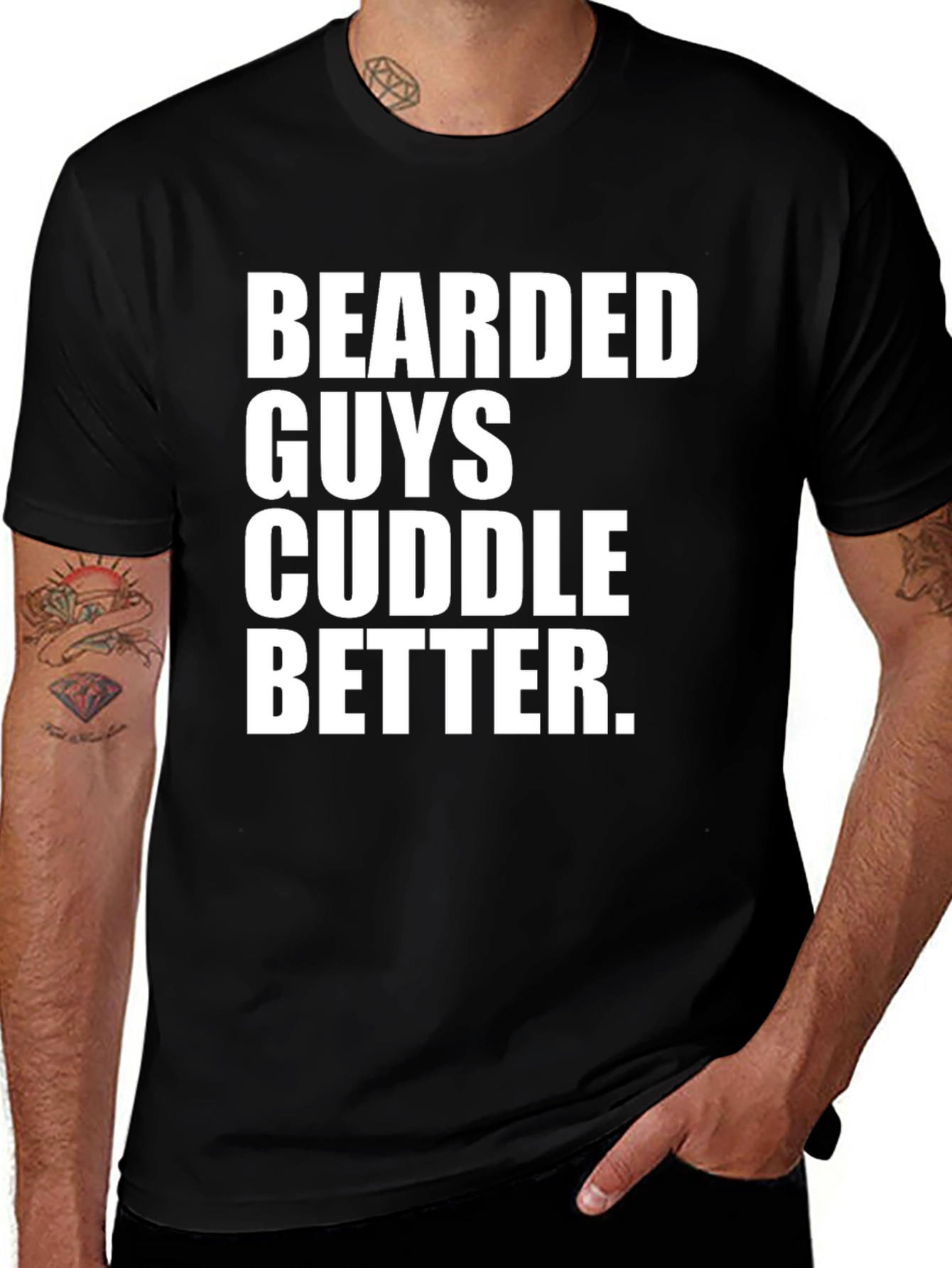 Variant 23 of Bearded Guys Cuddle Better T-Shirt