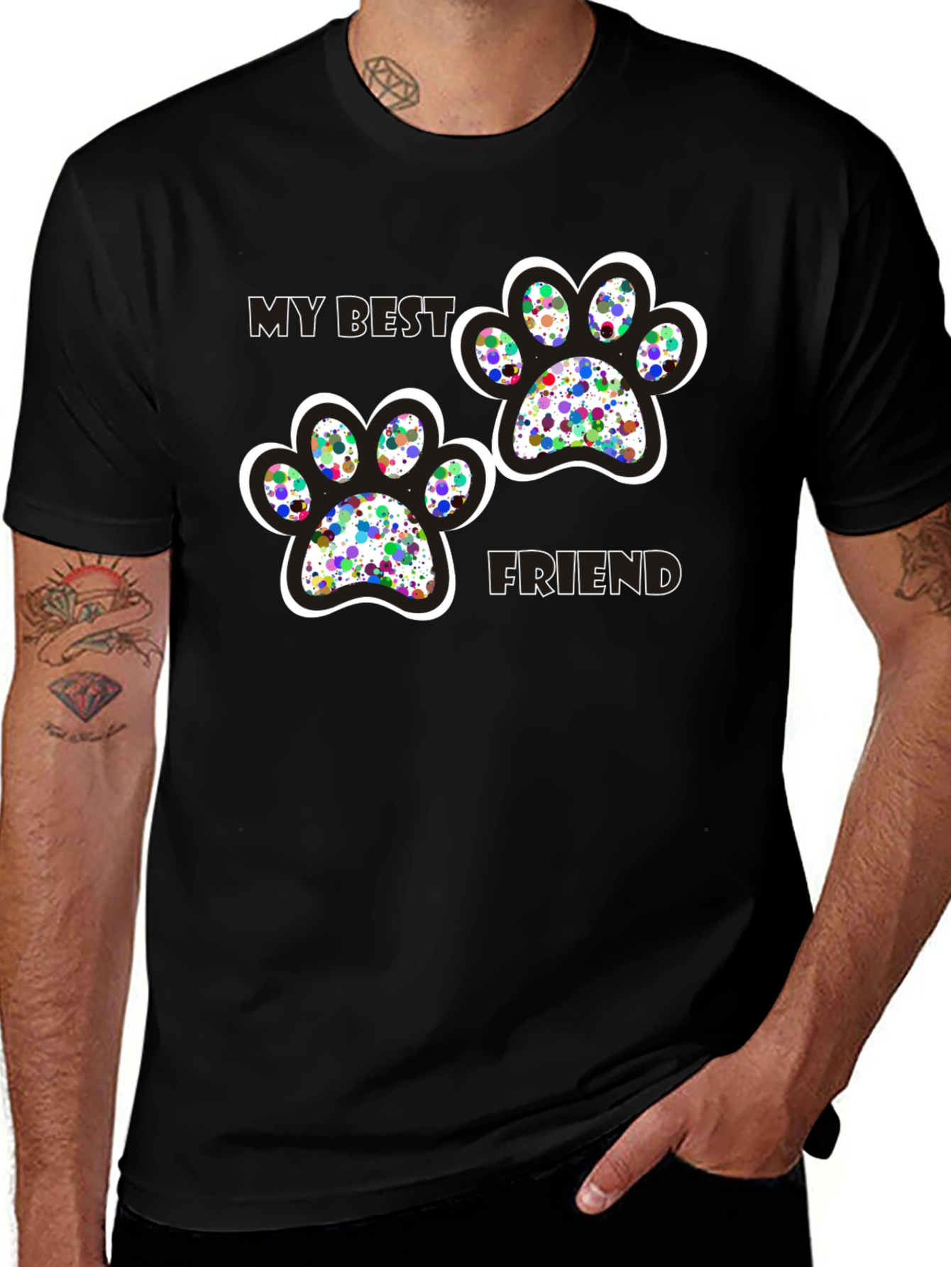 Variant 21 of My Best Friend Paw Print T-Shirt