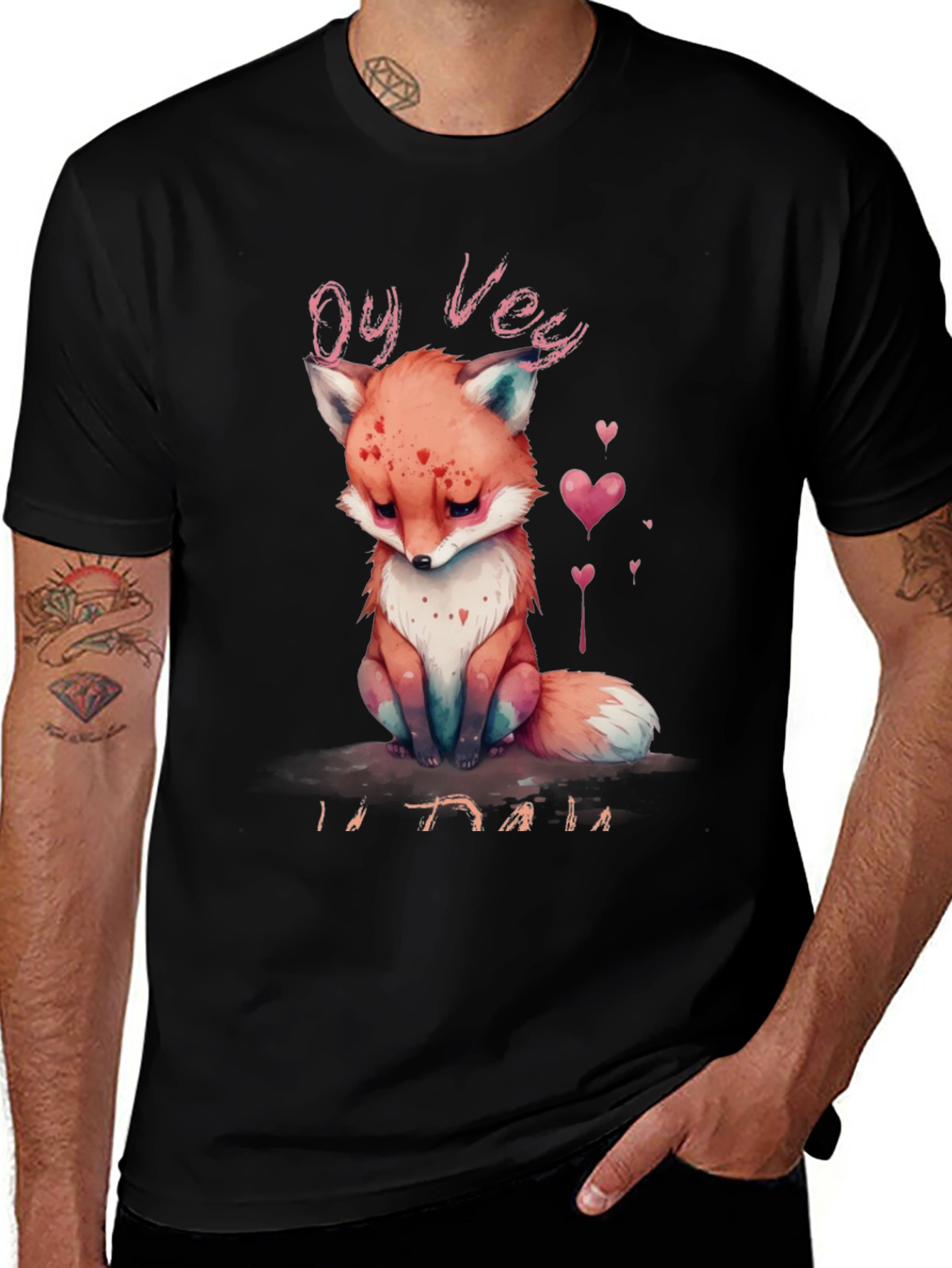 Variant 30 of Cute Fox Oy Vey T-Shirt