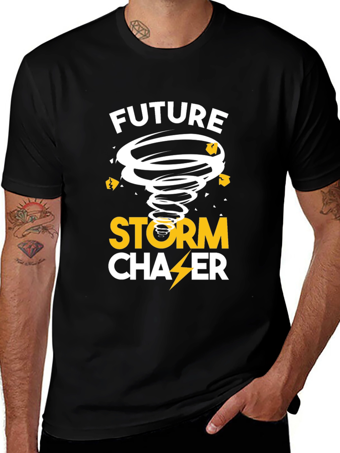 Variant 29 of Future Storm Chaser Black T-Shirt