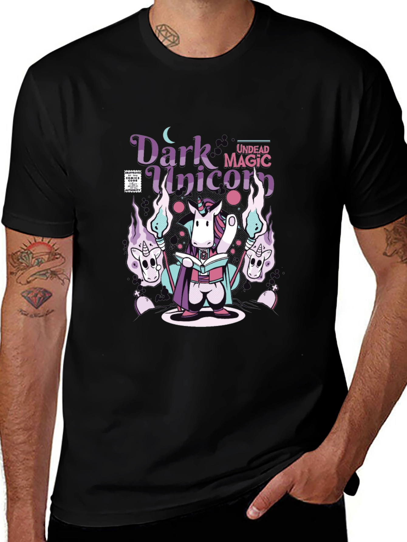 Variant 27 of Dark Unicorn Magic T-Shirt