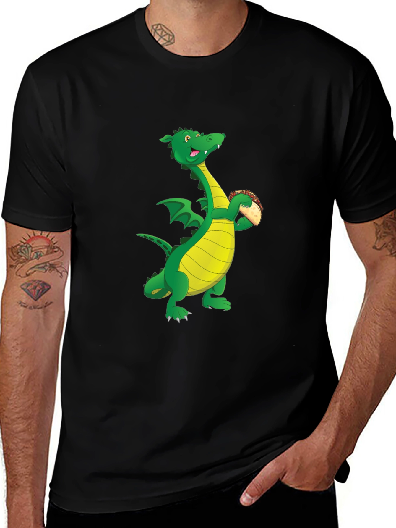 Variant 3 of Dragon Eating Taco Graphic Tee