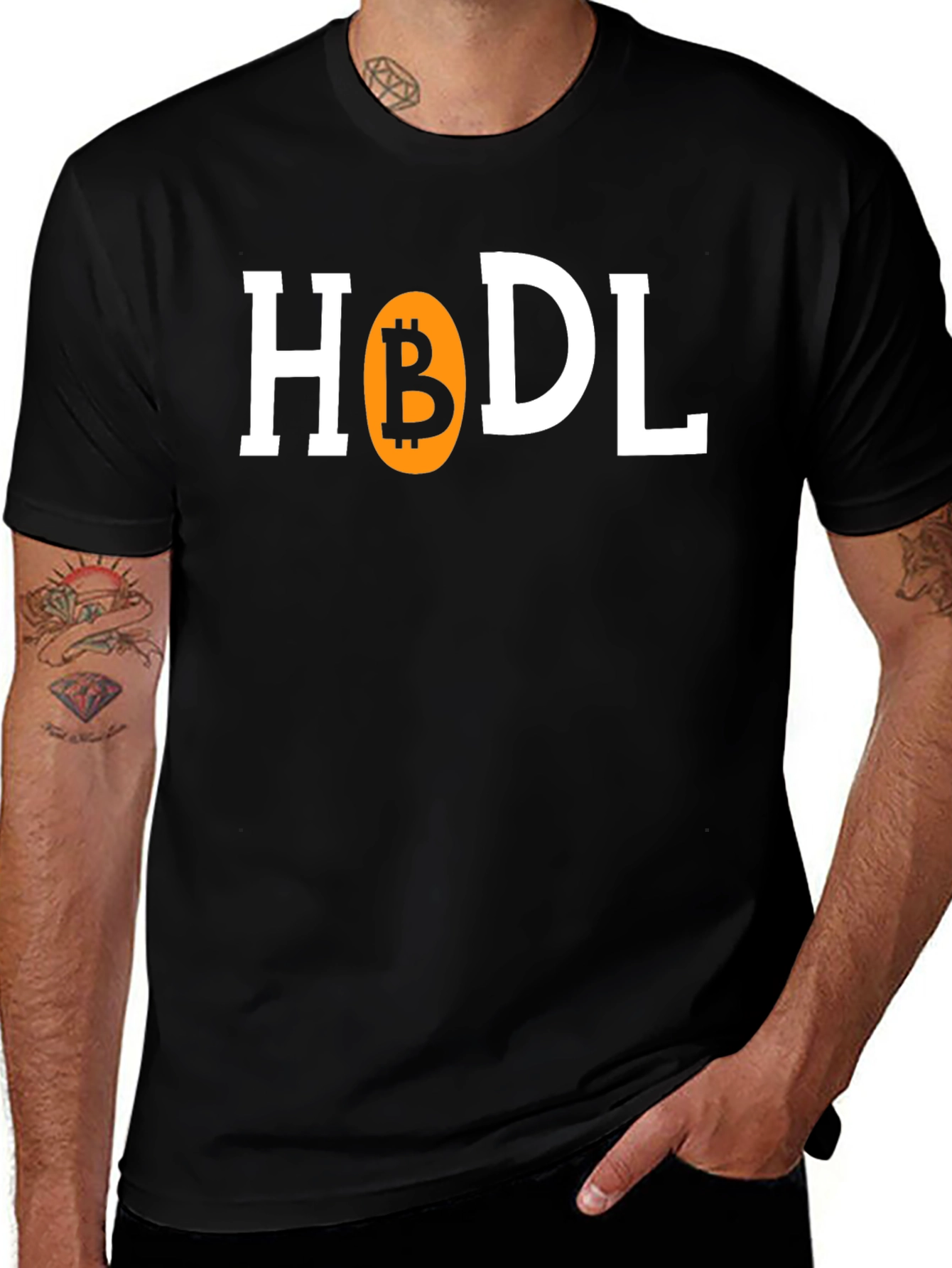 HODL Bitcoin Black Graphic Tee