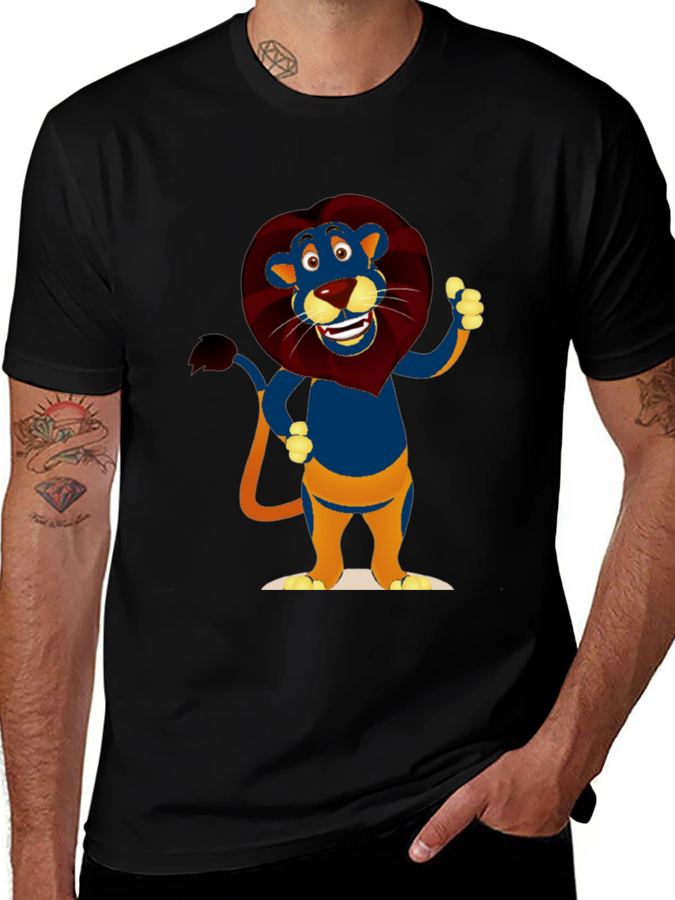Variant 20 of Cartoon Lion Graphic T-Shirt