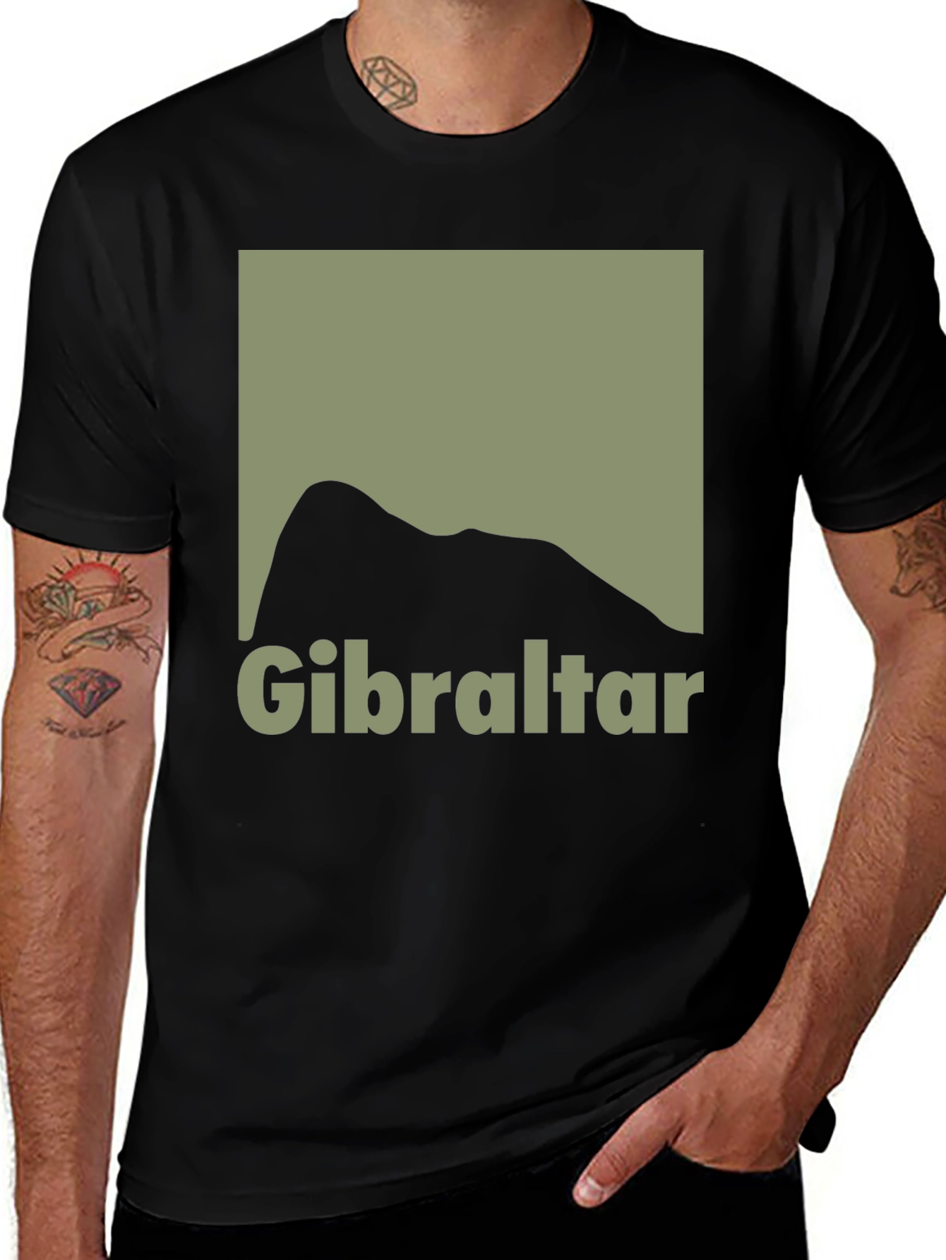 Gibraltar Rock T-Shirt - Cool Graphic Tee