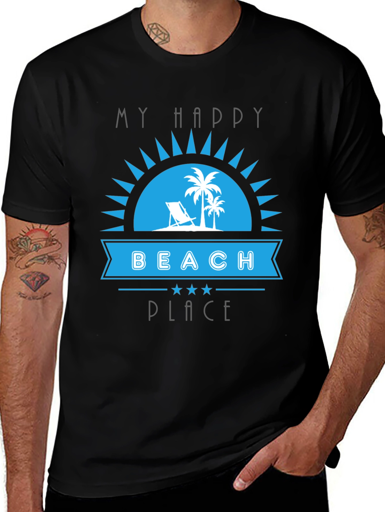 My Happy Beach Place Graphic T-Shirt