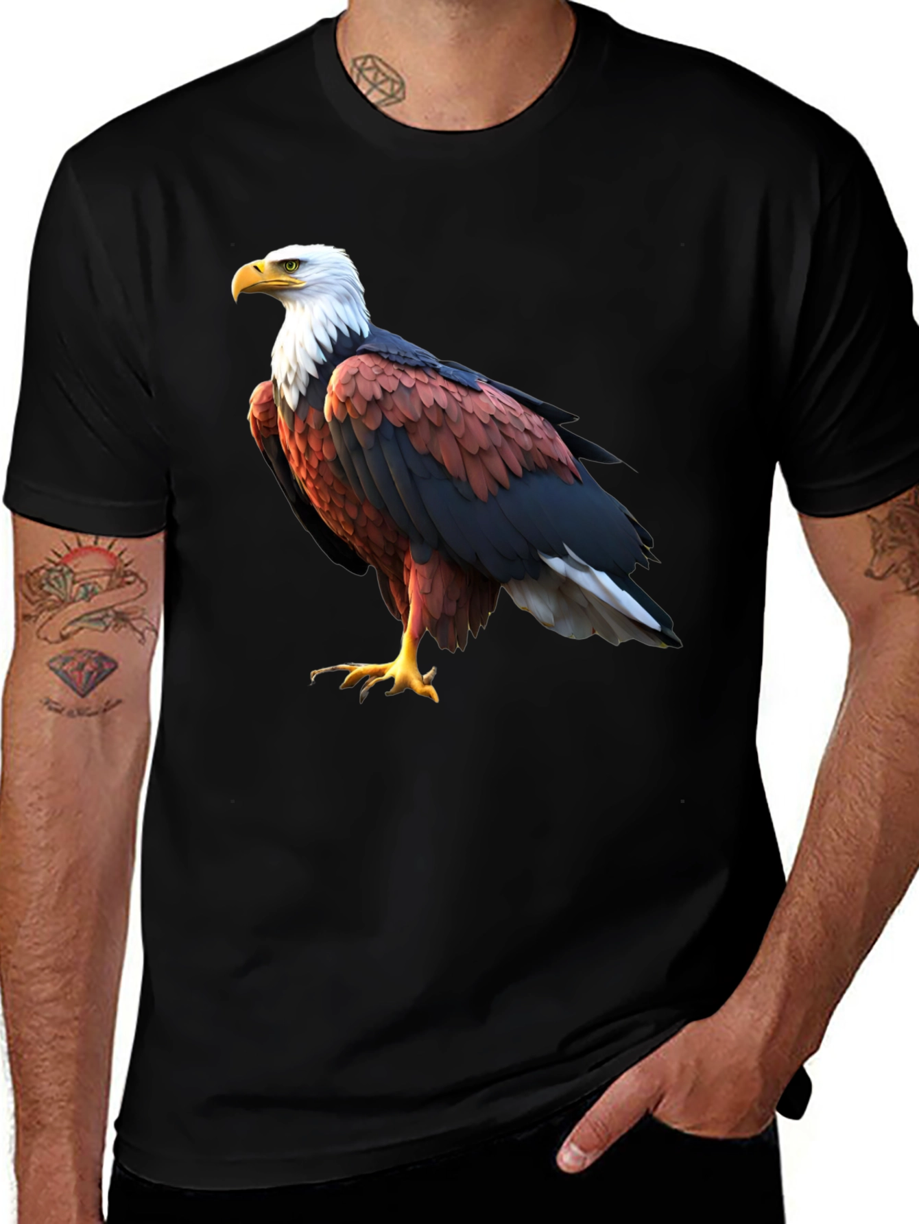 Variant 13 of Bald Eagle Graphic T-Shirt
