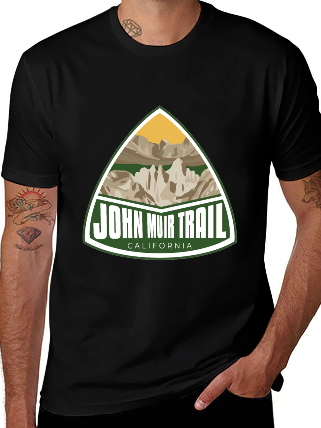 Variant 14 of John Muir Trail Graphic Tee - Black