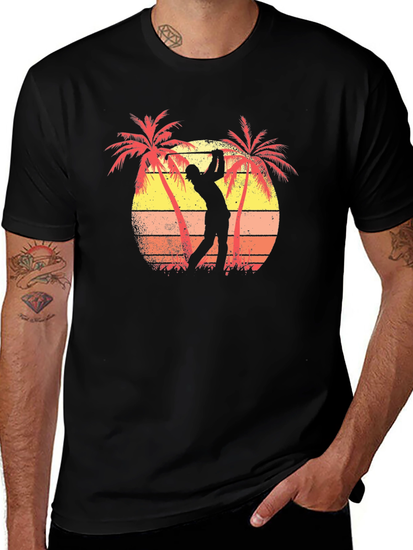 Variant 7 of Golf Sunset Graphic T-Shirt