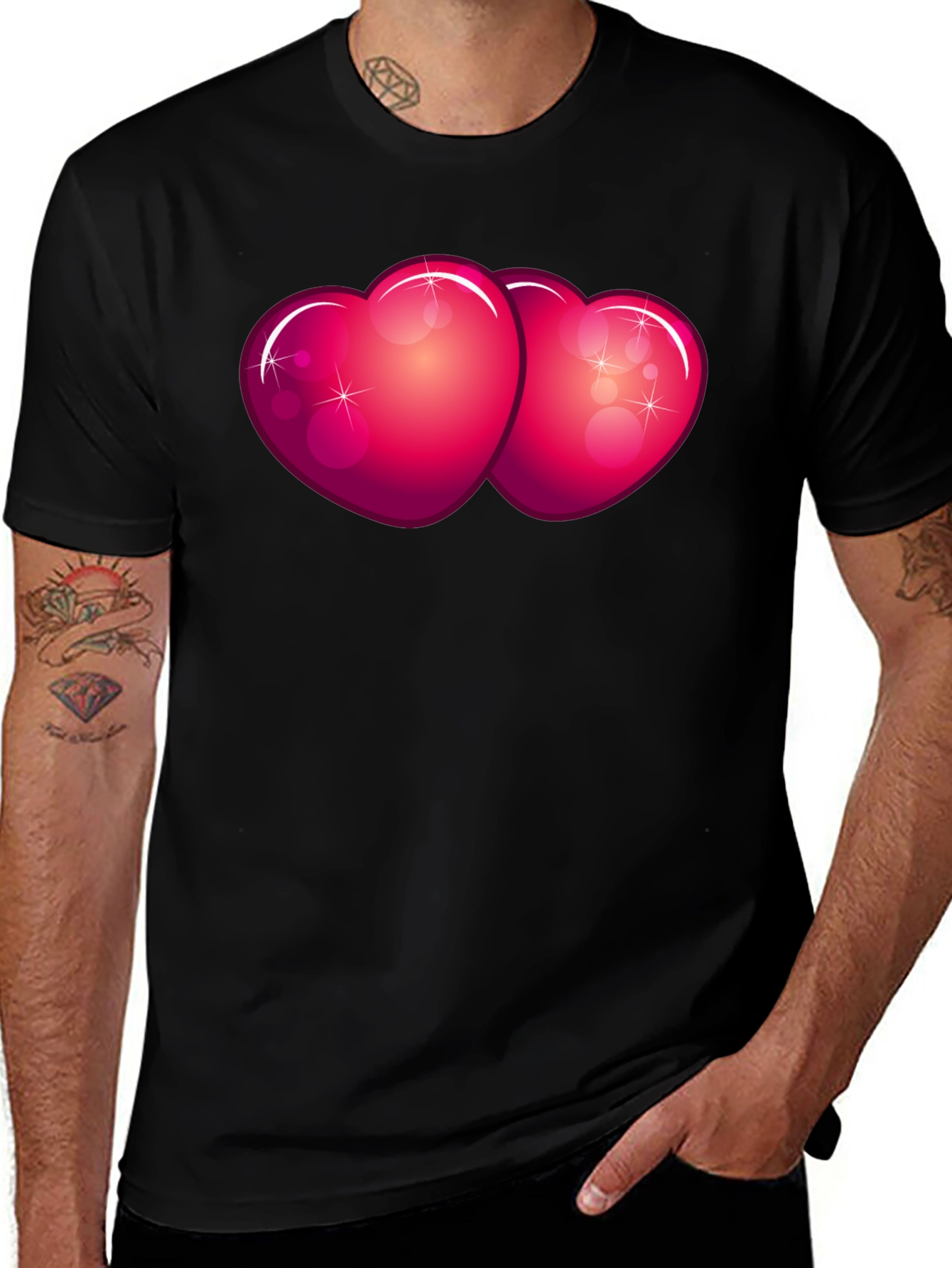 Variant 2 of Heart T-Shirt Valentine's Day Love Graphic Tee