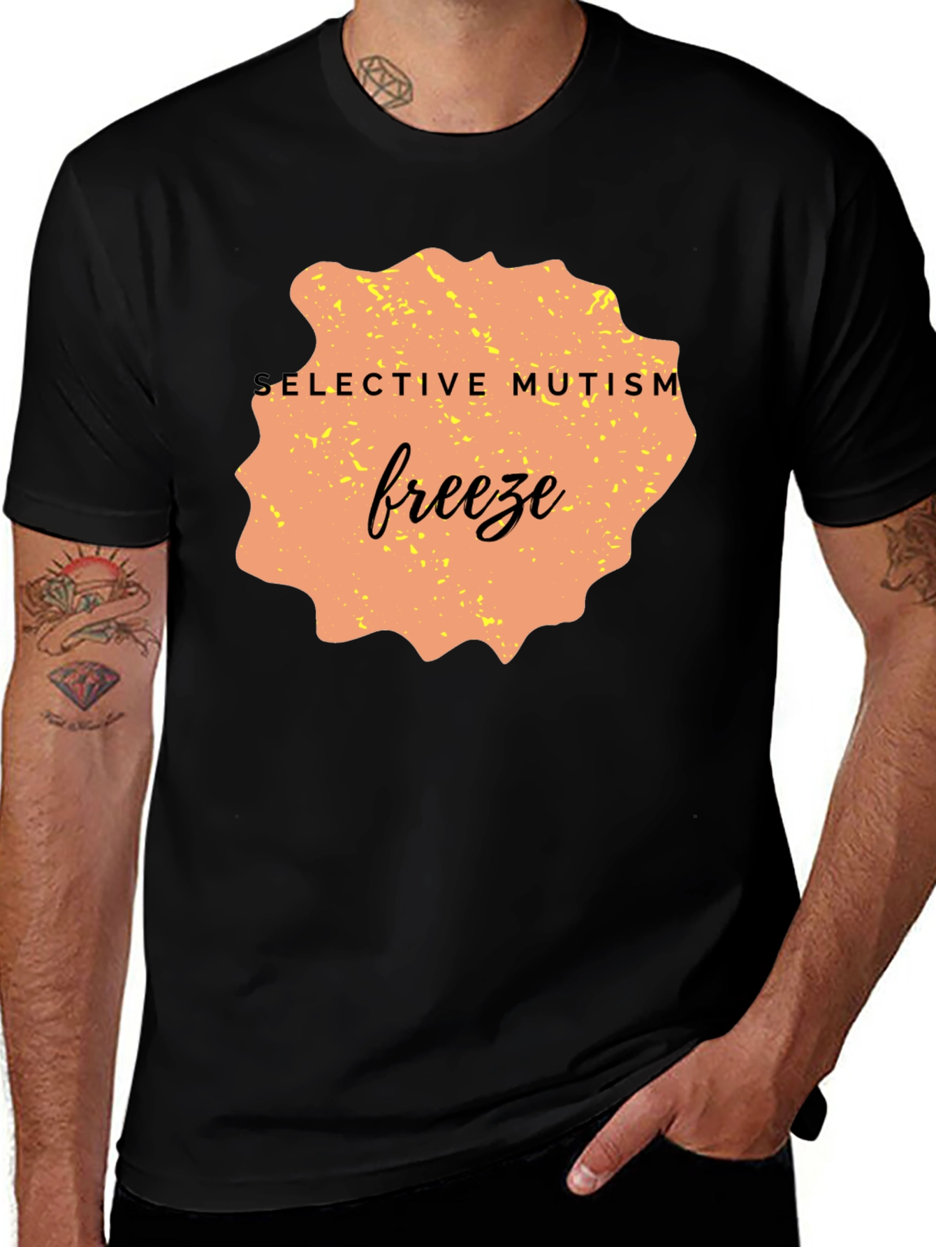 Variant 7 of Selective Mutism Freeze Awareness T-Shirt