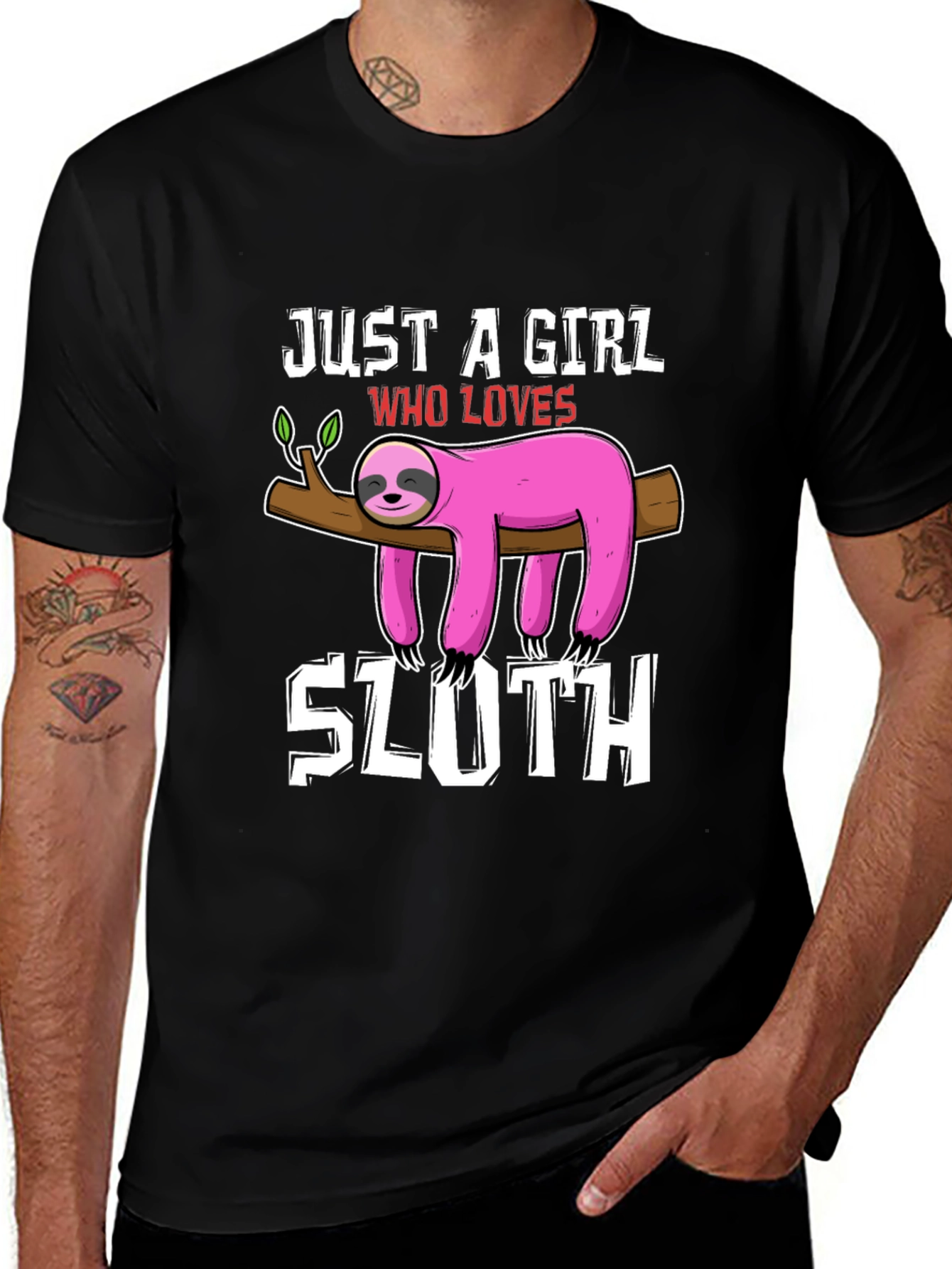 Variant 17 of Just a Girl Who Loves Sloth Tee
