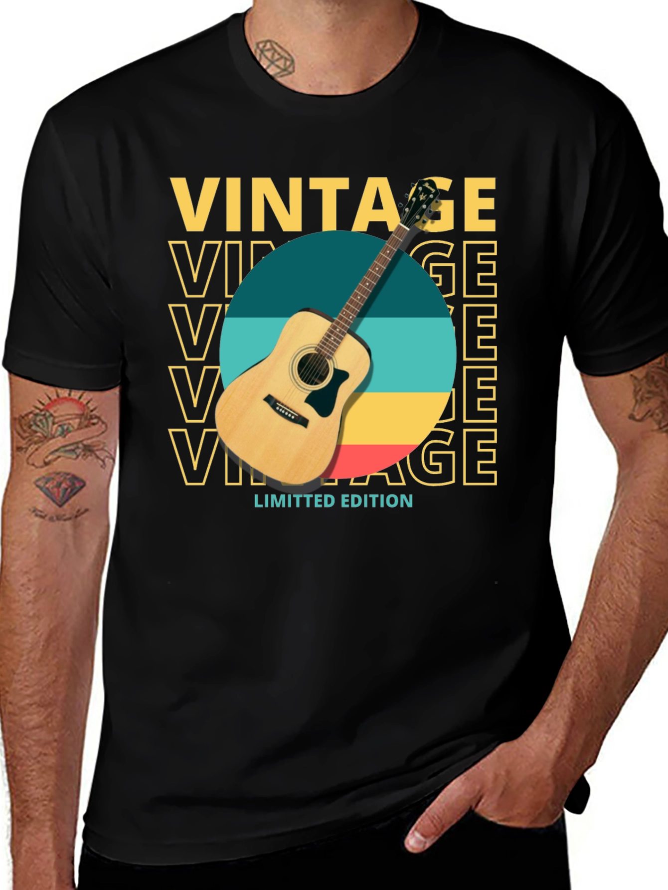 Variant 13 of Vintage Guitar Limited Edition Graphic Tee