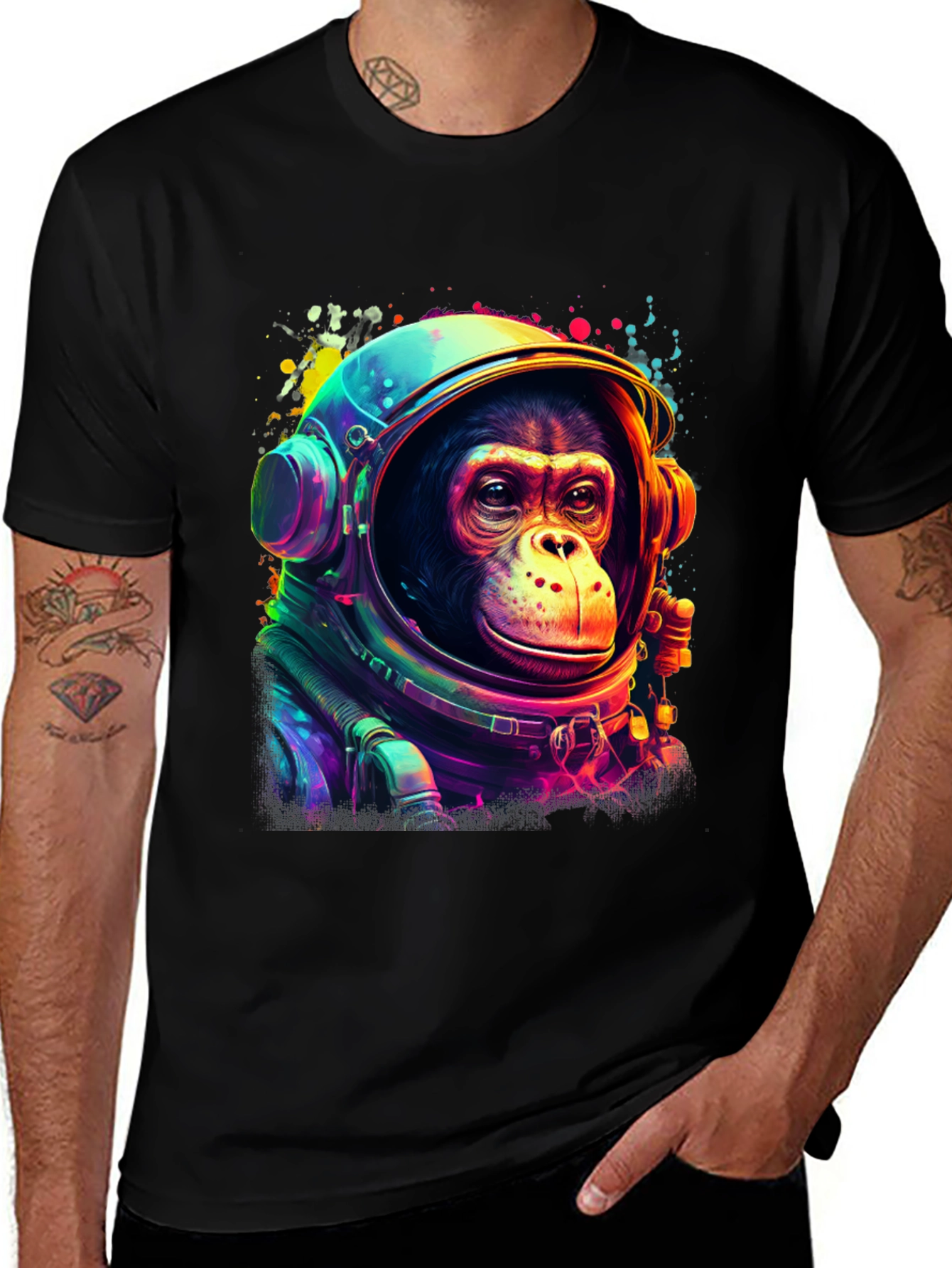Variant 7 of Ape Astronaut Black T-Shirt