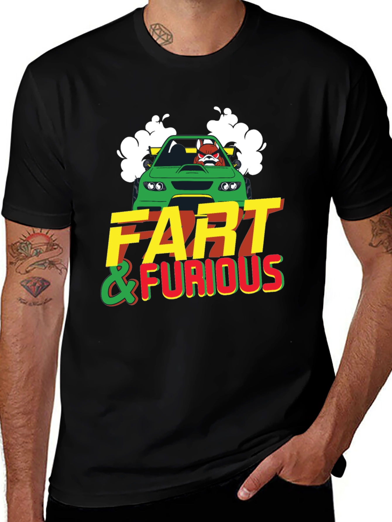 Variant 13 of Fart & Furious Graphic T-Shirt