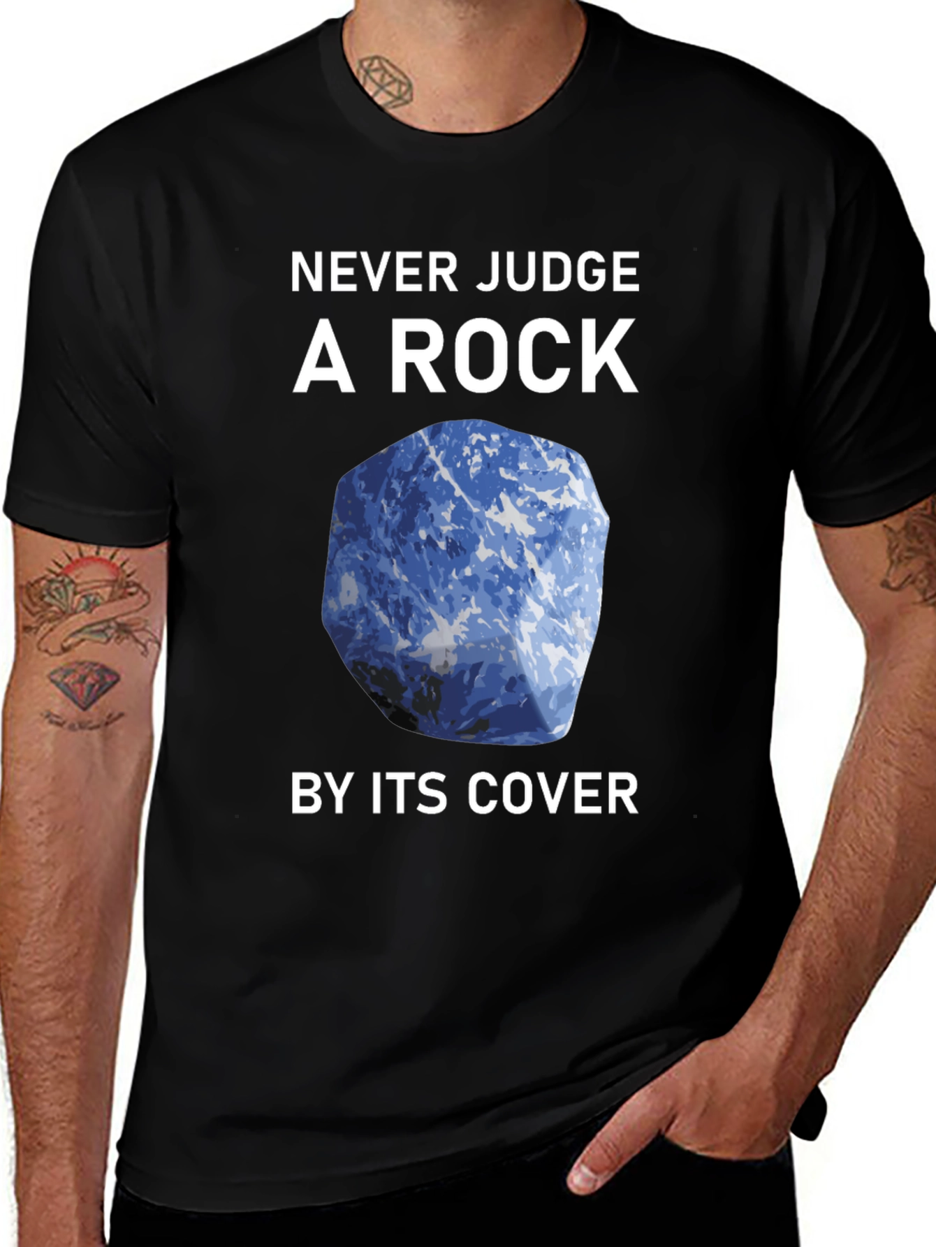 Variant 5 of Never Judge a Rock T-Shirt