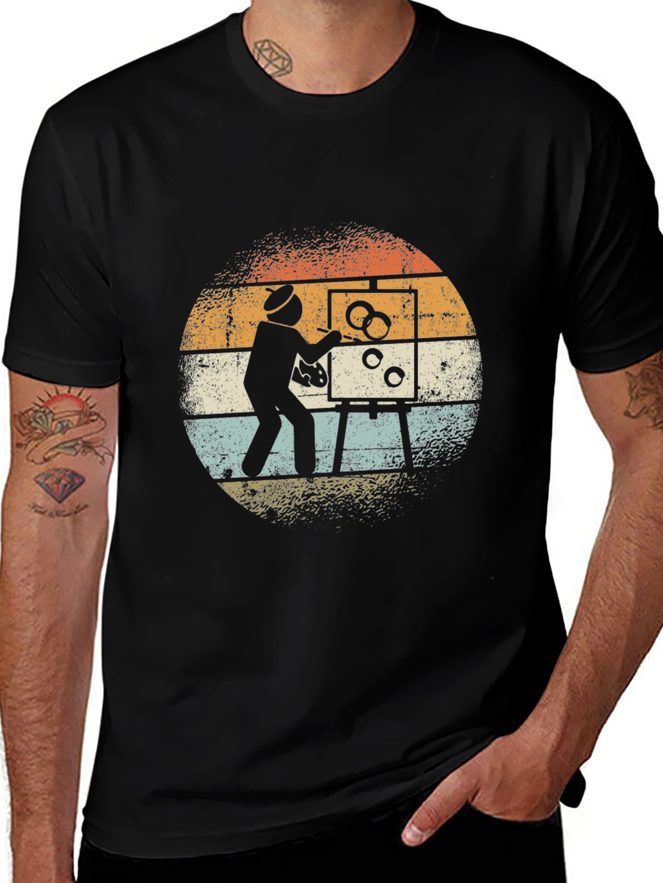 Retro Artist T-Shirt - Vintage Painter Graphic Tee