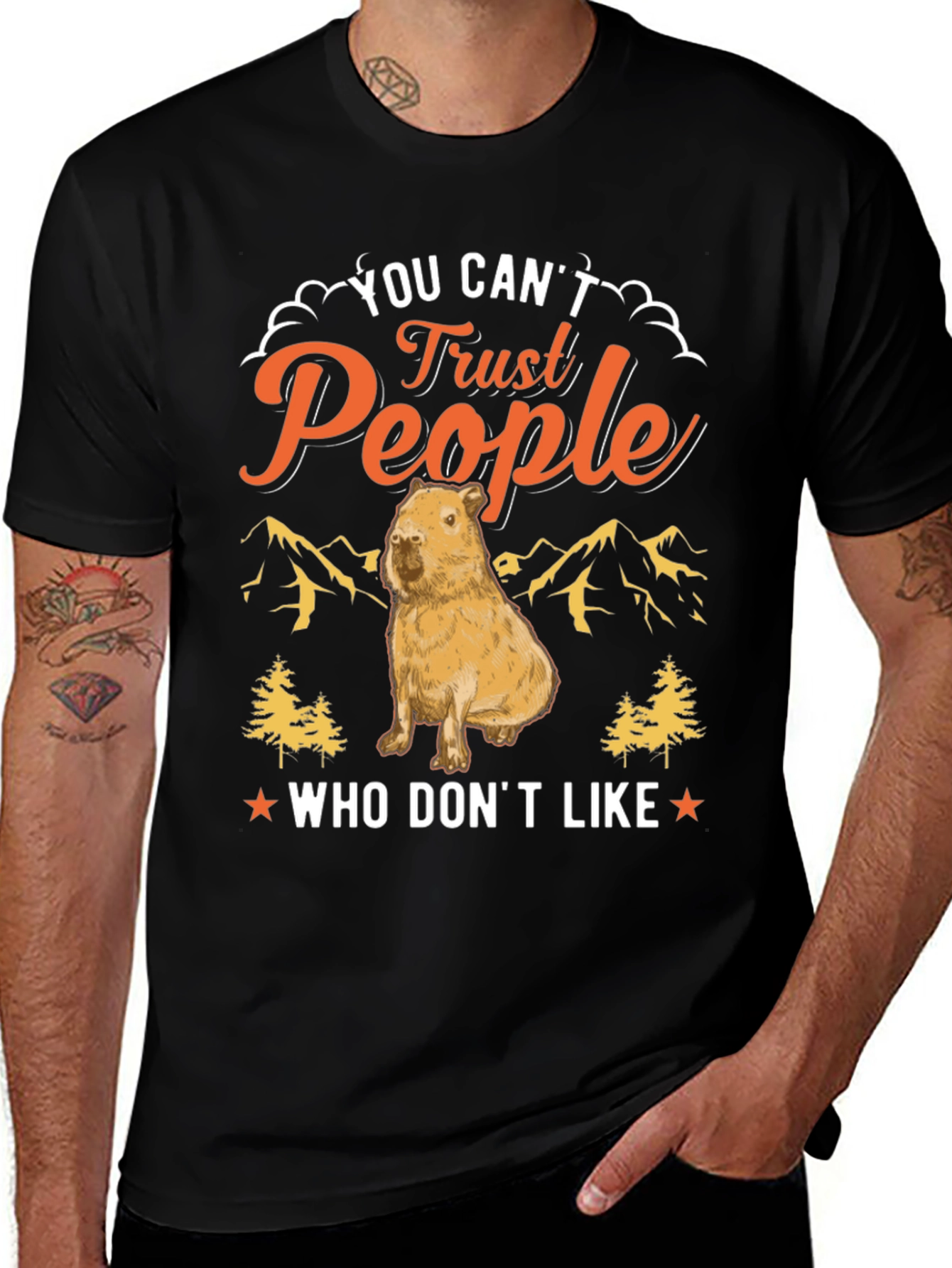 Variant 16 of You Can't Trust People Capybara T-Shirt