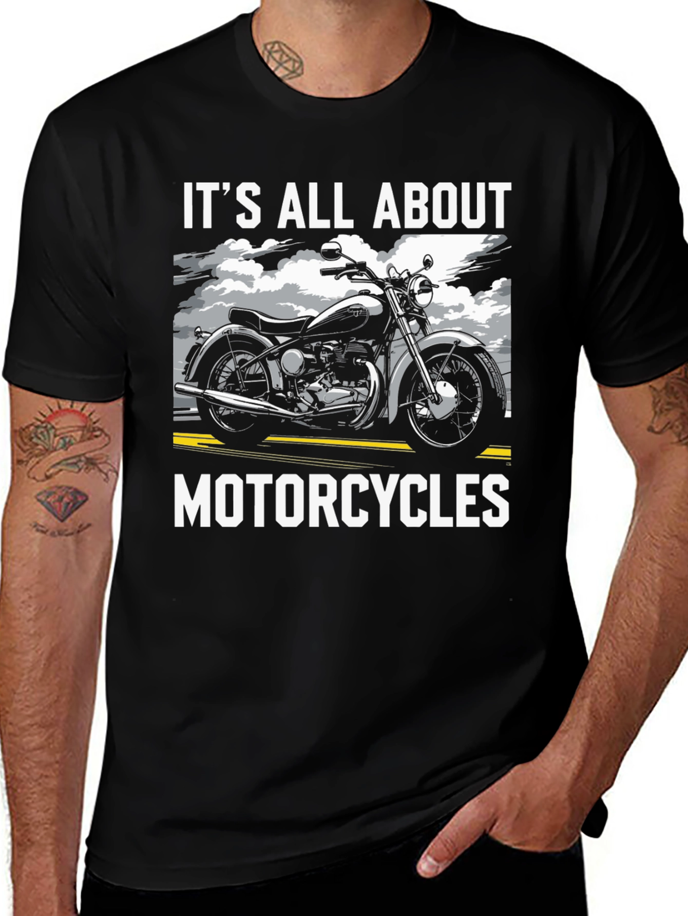 It's All About Motorcycles Graphic Tee
