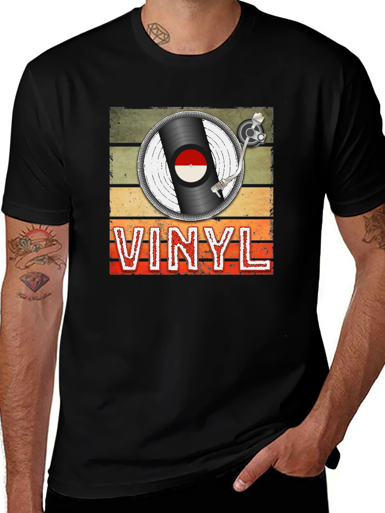 Variant 7 of Retro Vinyl Record T-Shirt