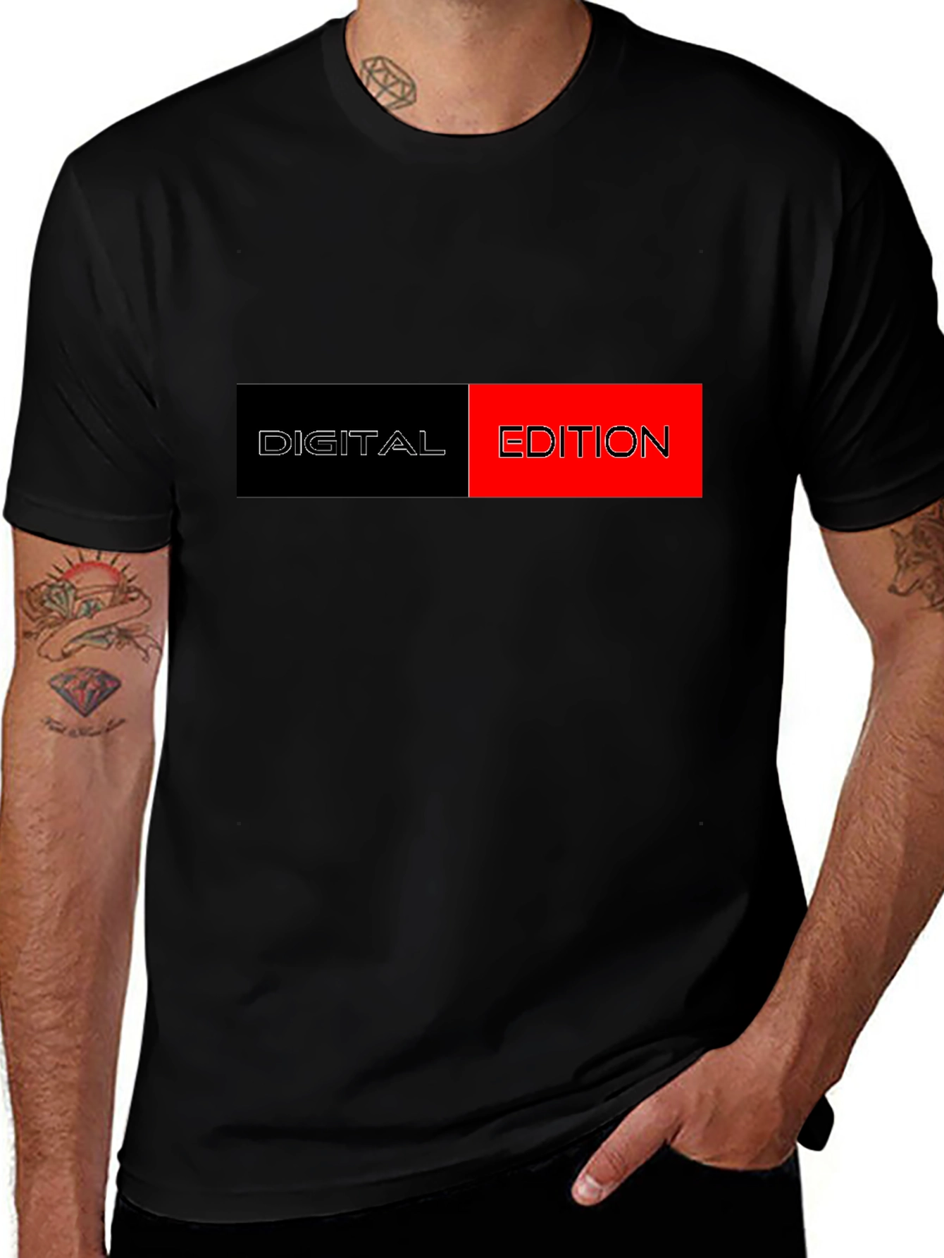 Variant 30 of Digital Edition Graphic Tee - Black