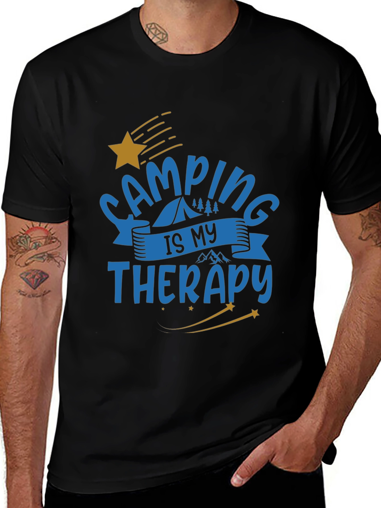 Variant 19 of Camping is My Therapy Graphic T-Shirt