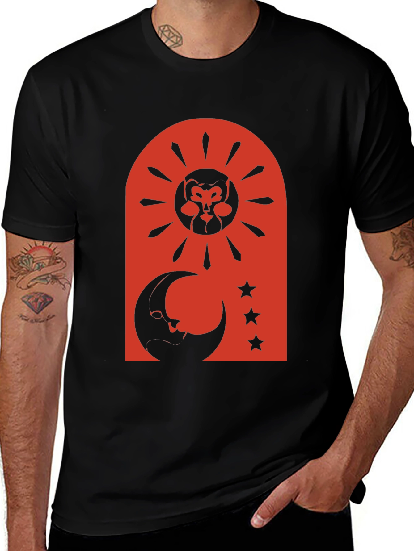 Variant 27 of Celestial Sun & Moon Graphic Tee