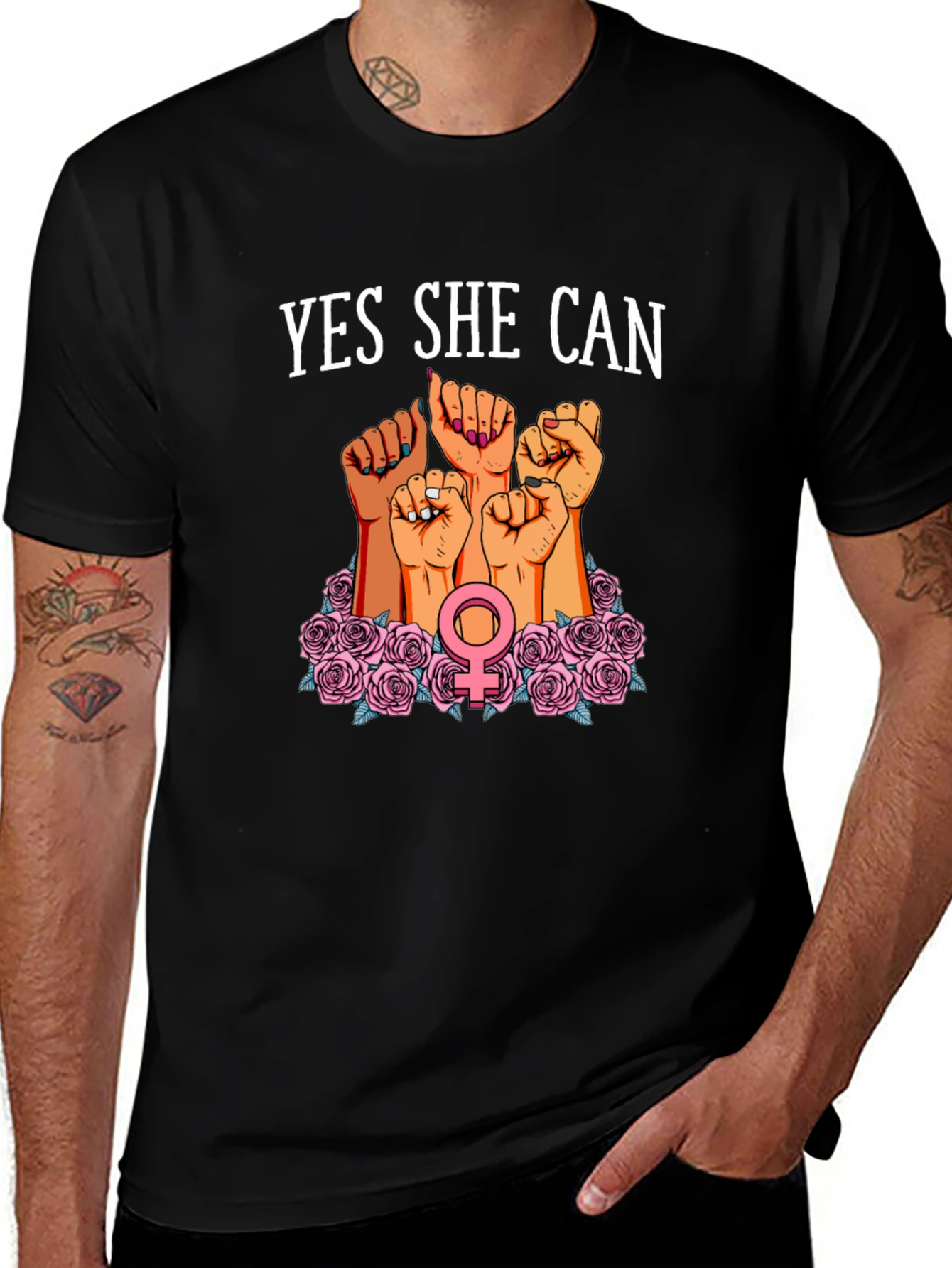 Variant 13 of Yes She Can Empowerment T-Shirt