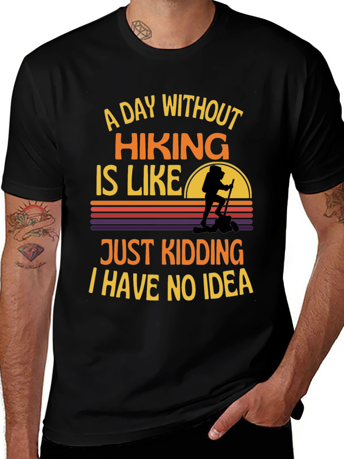Variant 22 of Hiking Graphic T-Shirt - Funny Adventure Tee