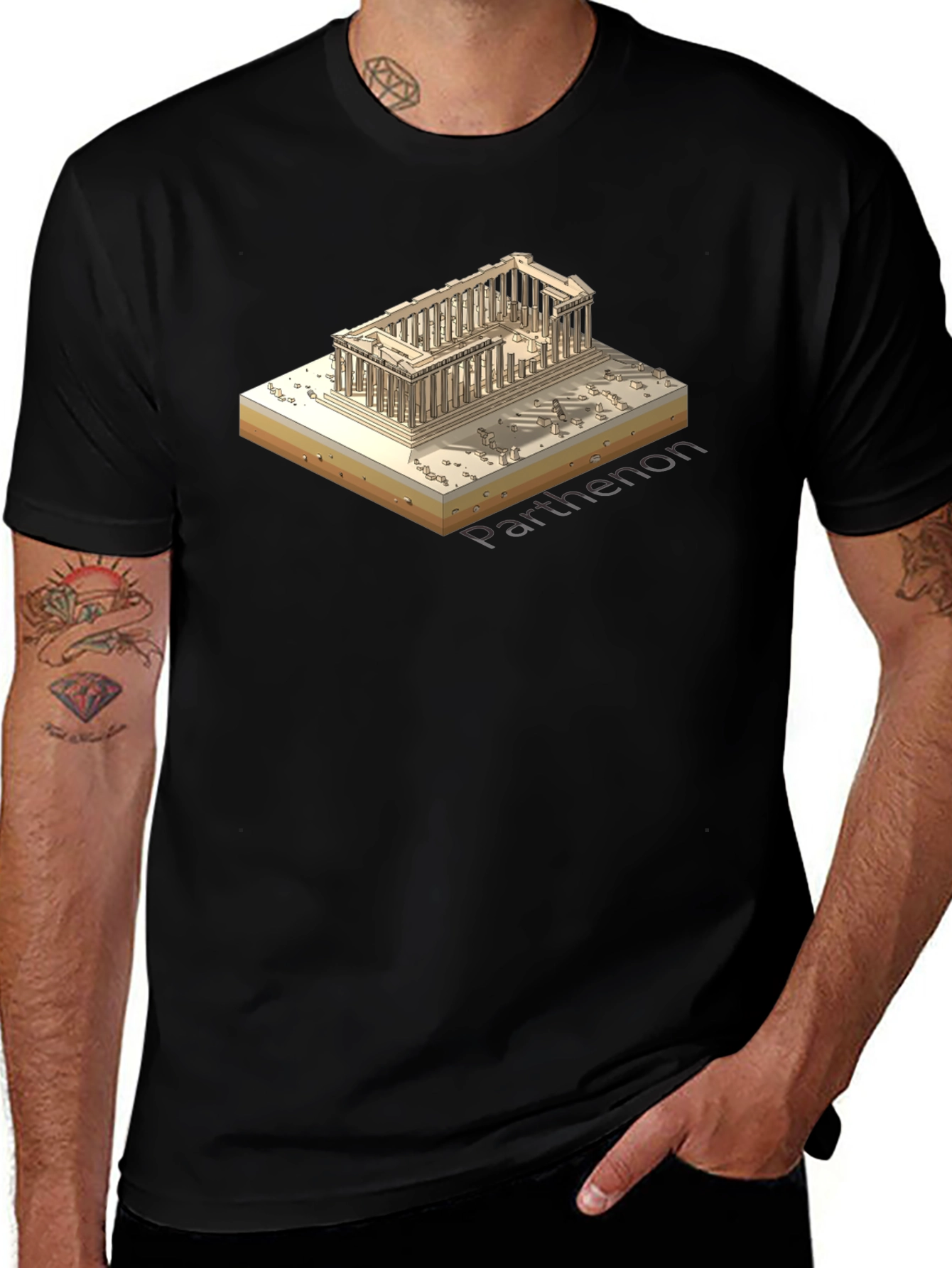 Parthenon Graphic Tee - Ancient Greece T-Shirt