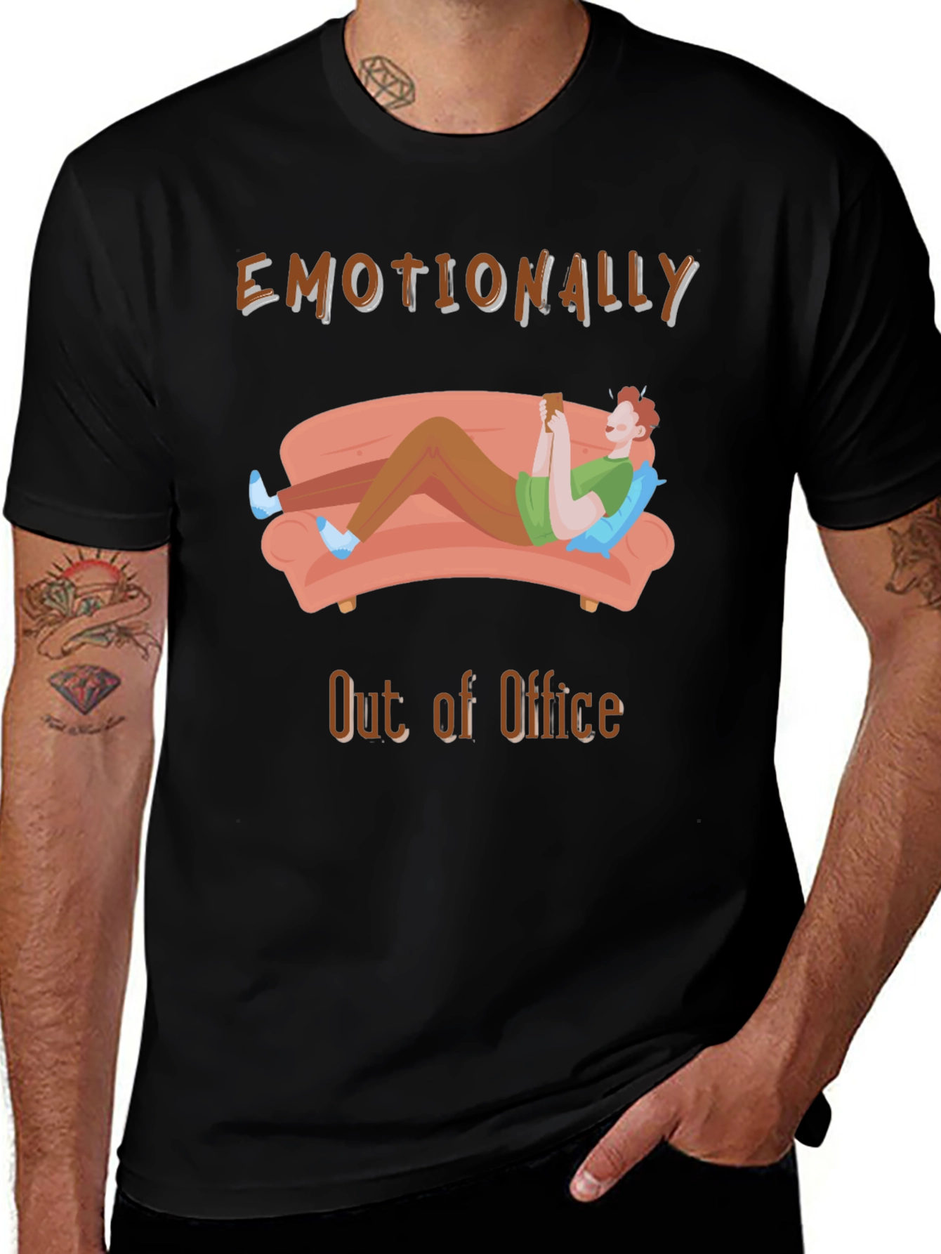 Variant 15 of Emotionally Out of Office Graphic Tee