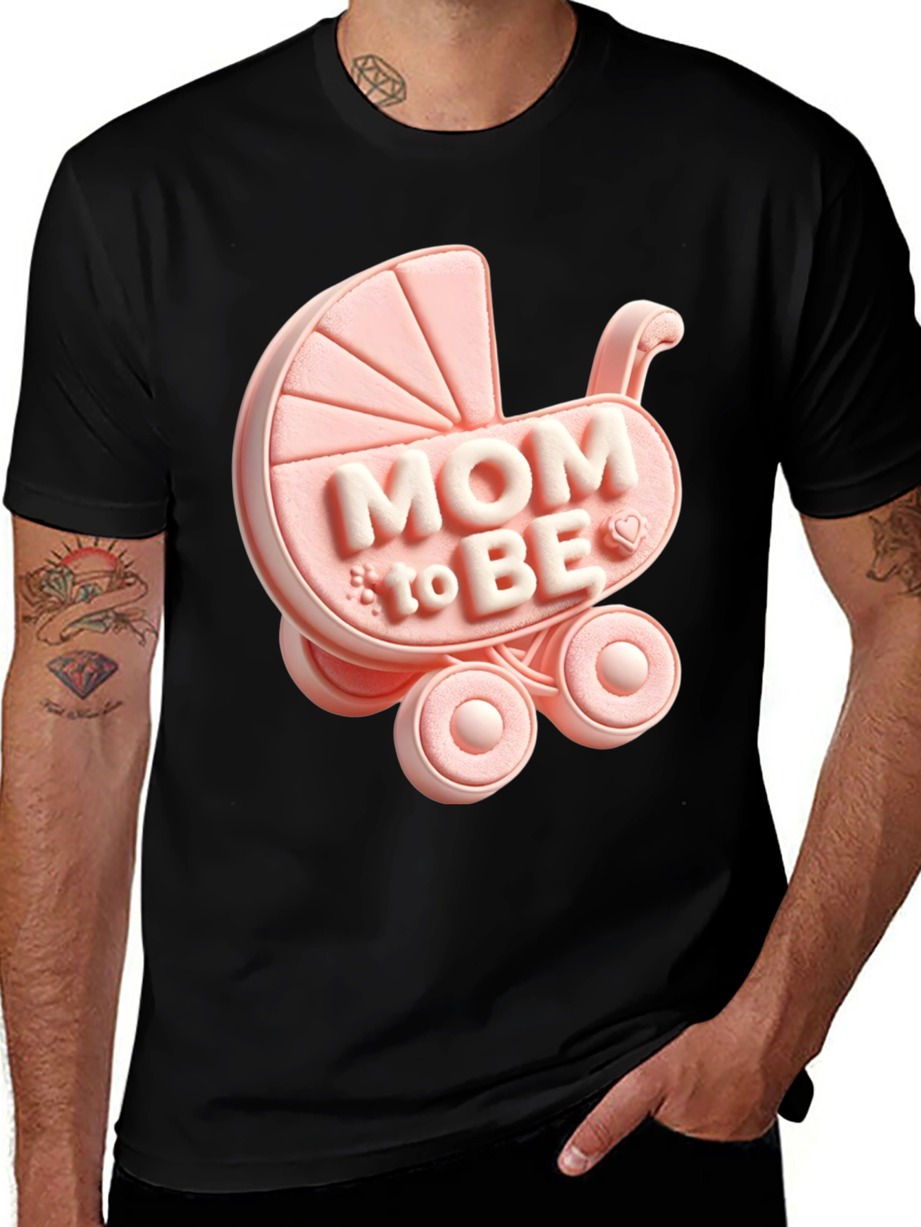 Mom To Be Baby Carriage T-Shirt