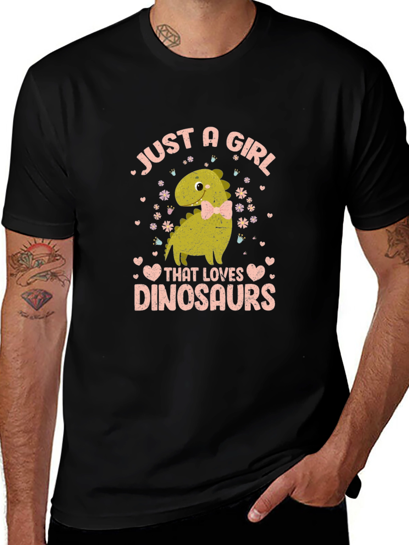 Variant 11 of Cute Dinosaur Girl's T-Shirt