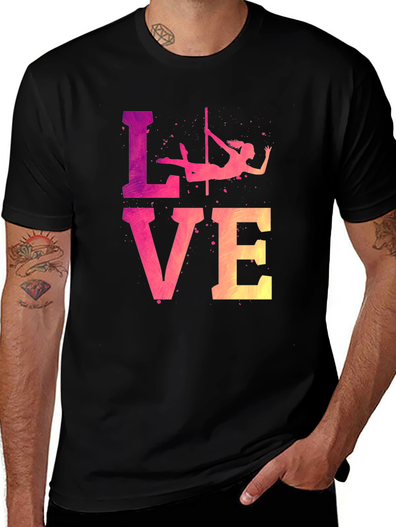 Variant 25 of Pole Dancing Love Graphic T-Shirt