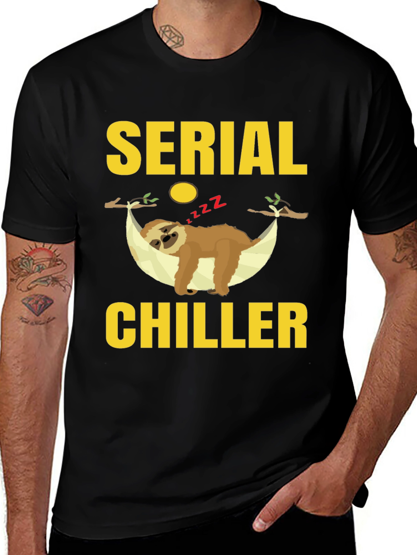 Variant 6 of Serial Chiller Sloth Graphic Tee